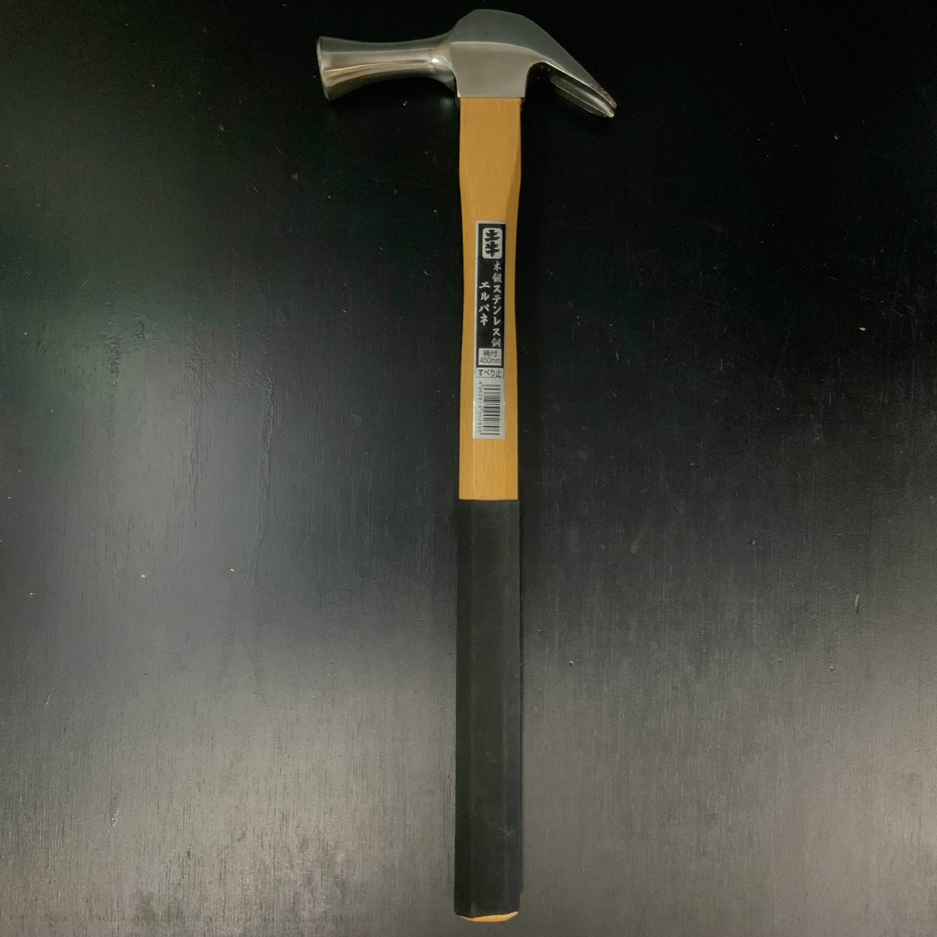 Old stock Dogyu Erupane Kariwaku Stainless steel Hammers 掘出し物 土牛 ステンレスエルパネ 仮枠ハンマー 滑り止め付