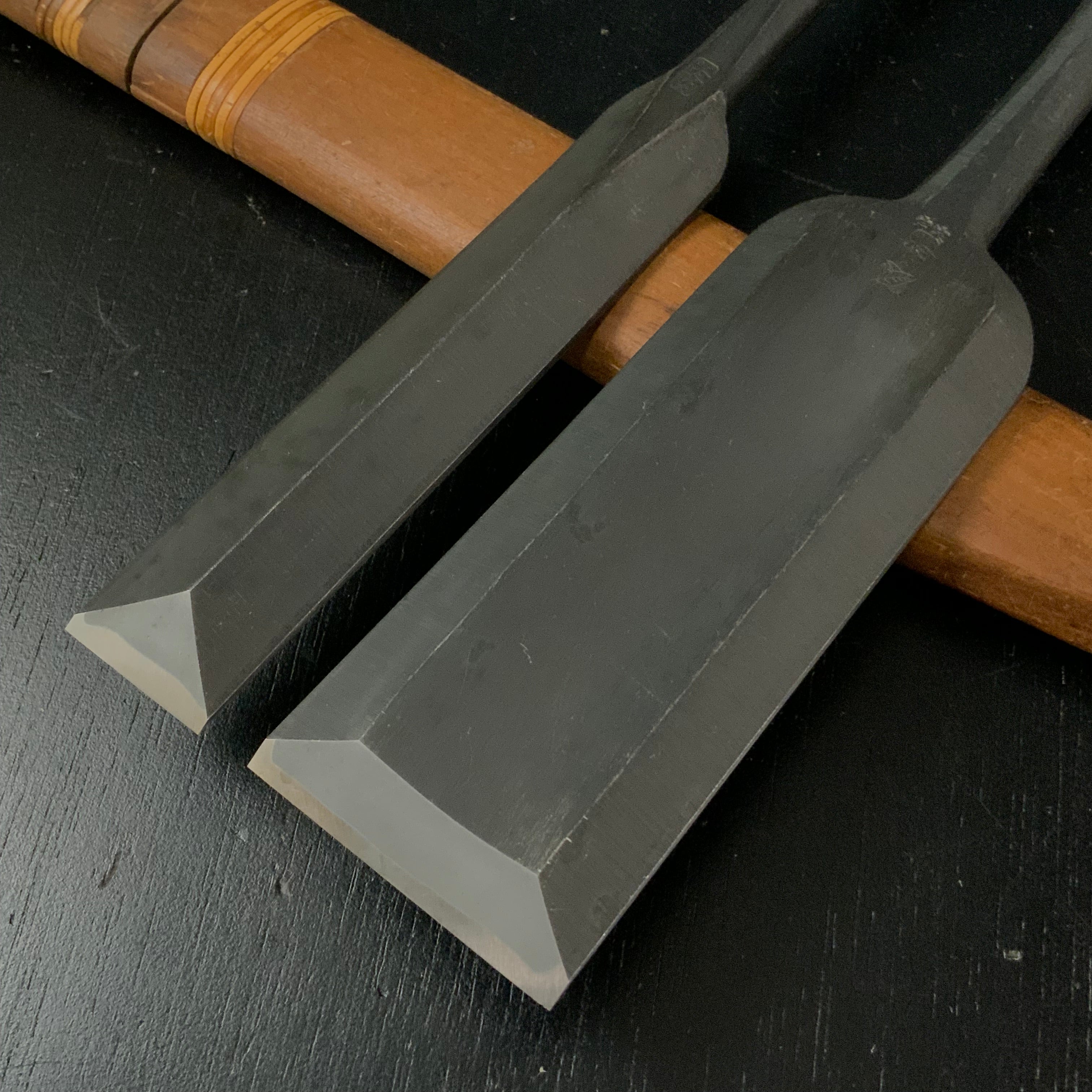 Ouchi Slick Chisels set (Ootsuki-nomi) by Ouchi 4th generation 四代目大内俊明作 宗家大内 大突組鑿 48,24mm