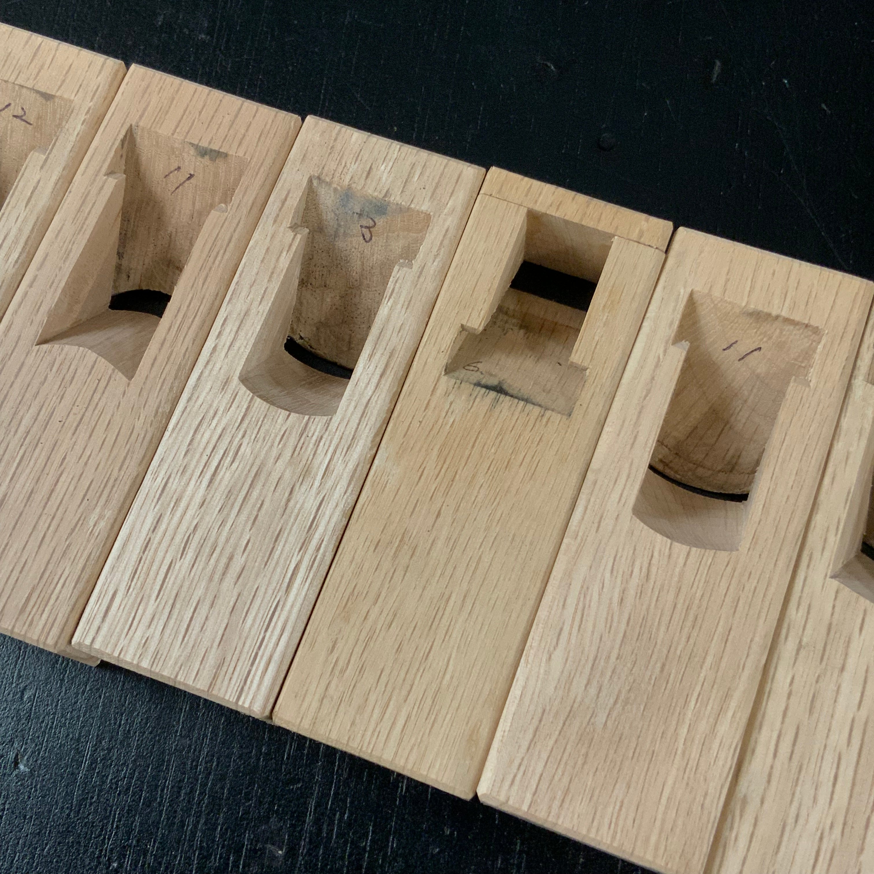 Old stock Mini Plane set (x10 planes) with Blue steel by Seikichi Sekikawa 掘出し物 関川誠吉作 細工組鉋 18mm