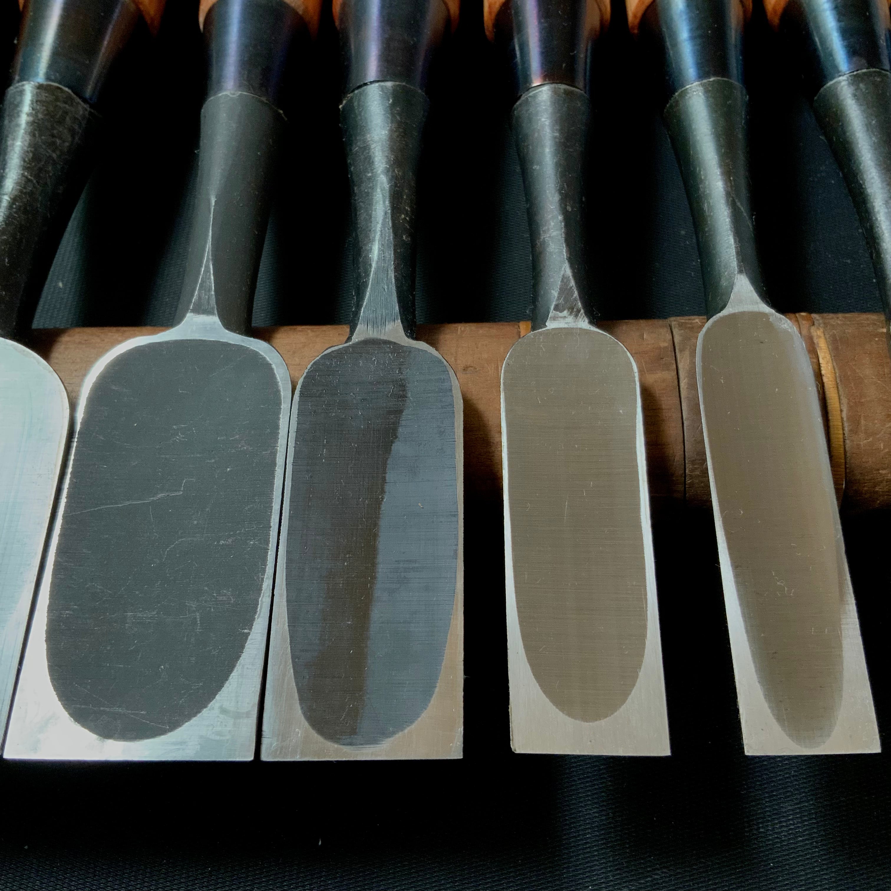 #M150 Mixed set for beginner Bench chisels set by unknown smith バラ鑿合わせ 初心者におすすめ 追入組鑿作者不明