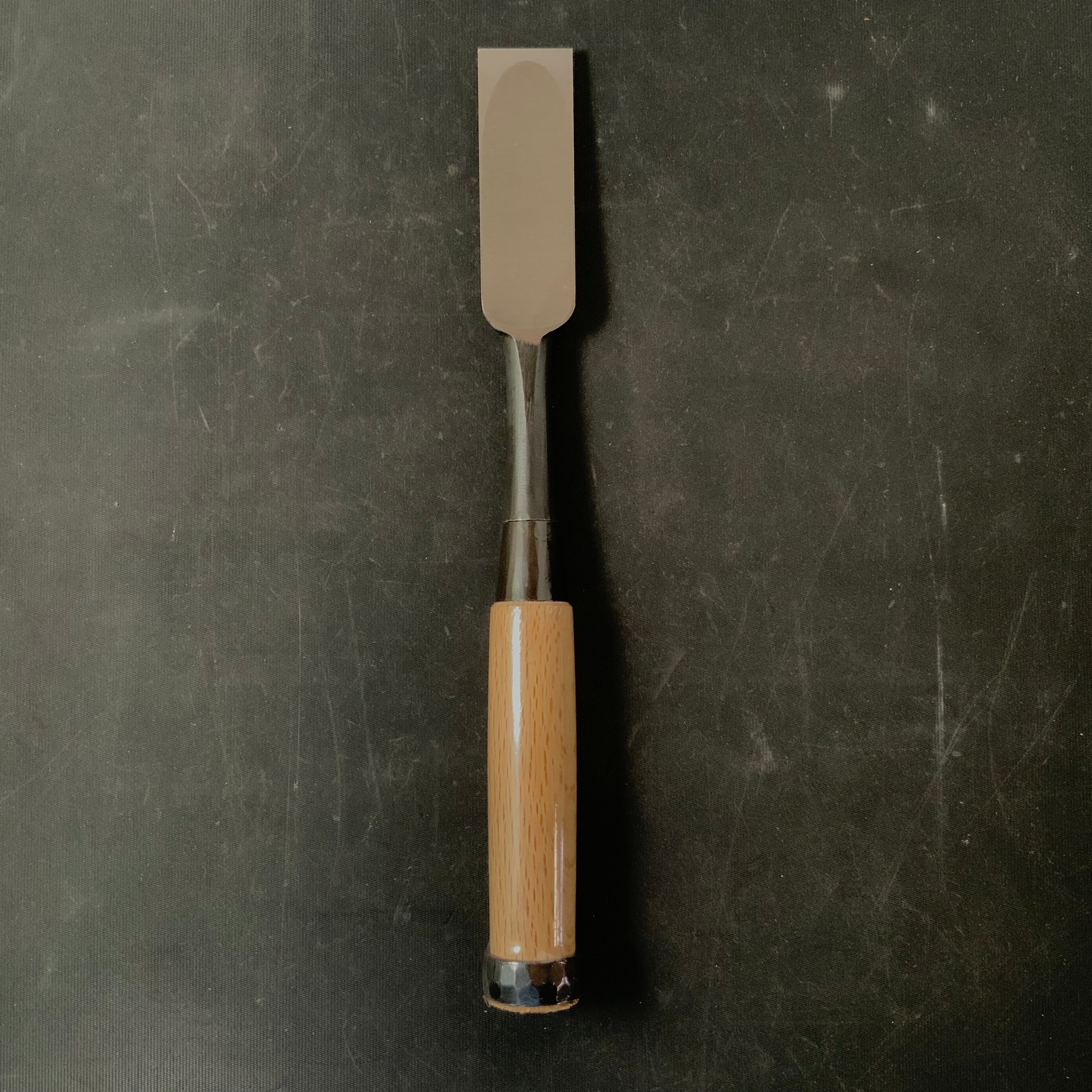 Tasai Timber chisels (Tatakinomi) with blue steel 田斎 黒仕上げ 叩鑿 30mm