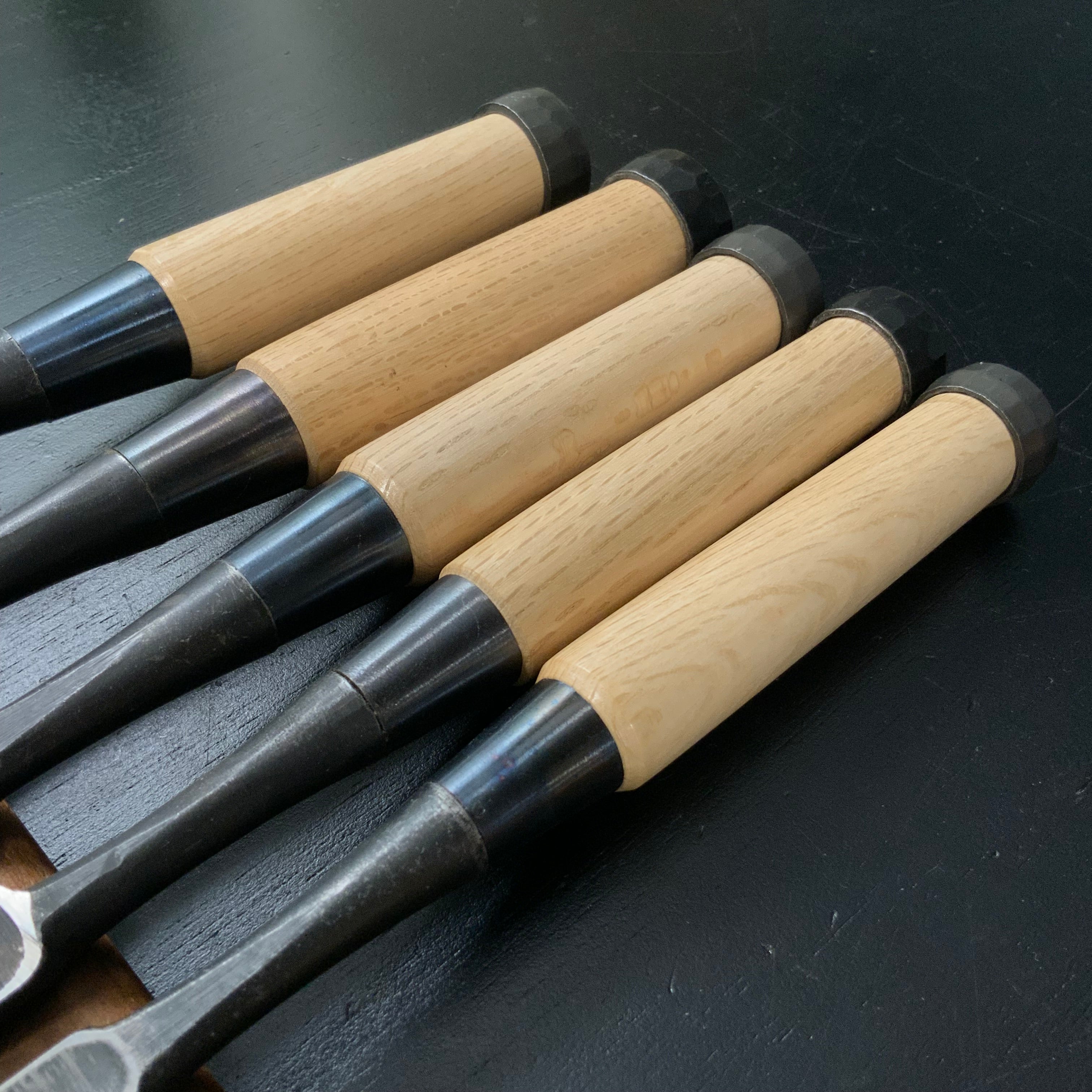Ioroi Bench chisels White Steel (Oirenomi) 五百蔵作 追入鑿