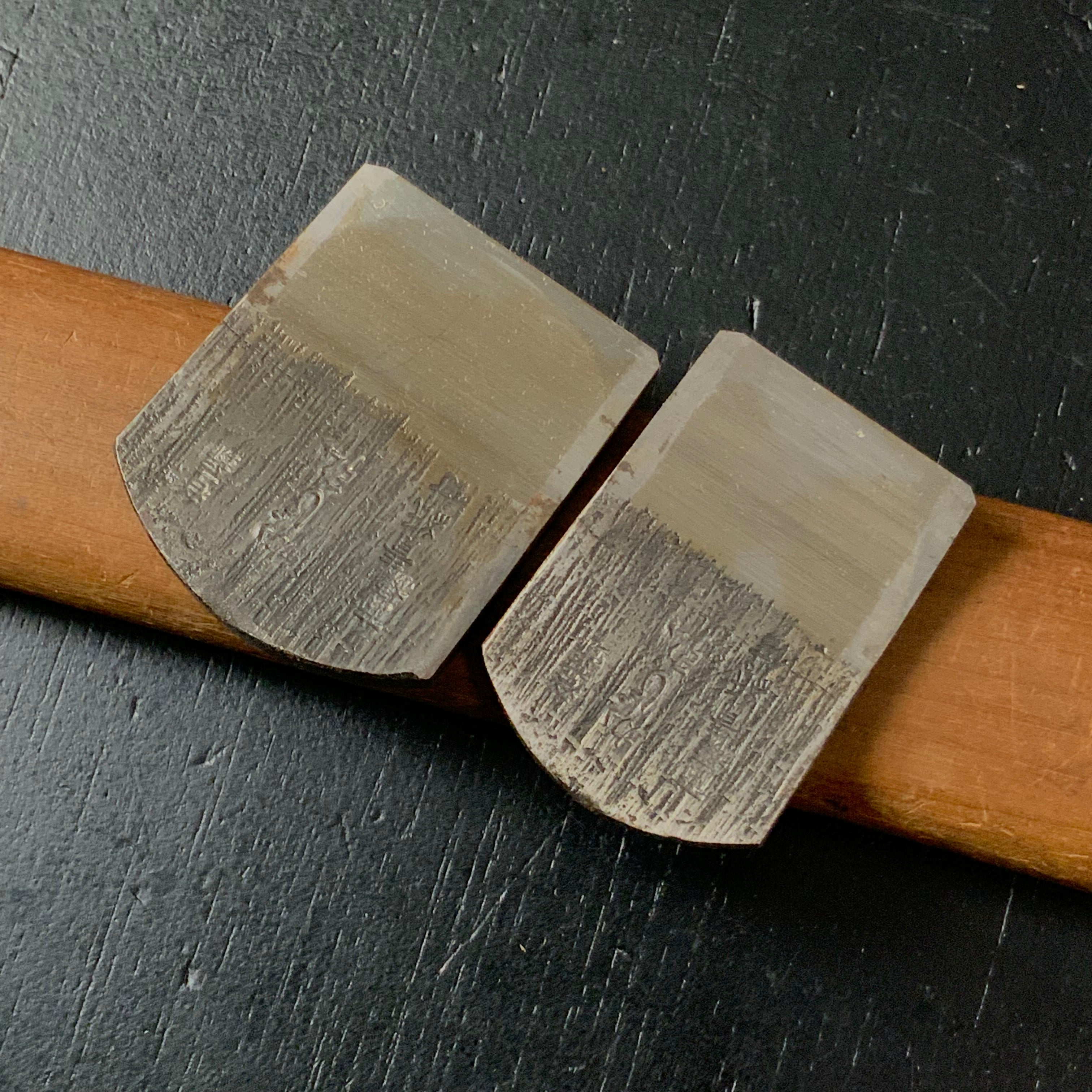 Old stock Spokeshave Plane (Nankin Kanna) With Blue Steel Kajihiro 掘出し物 南京鉋 青紙鋼 かじ弘 30,36mm