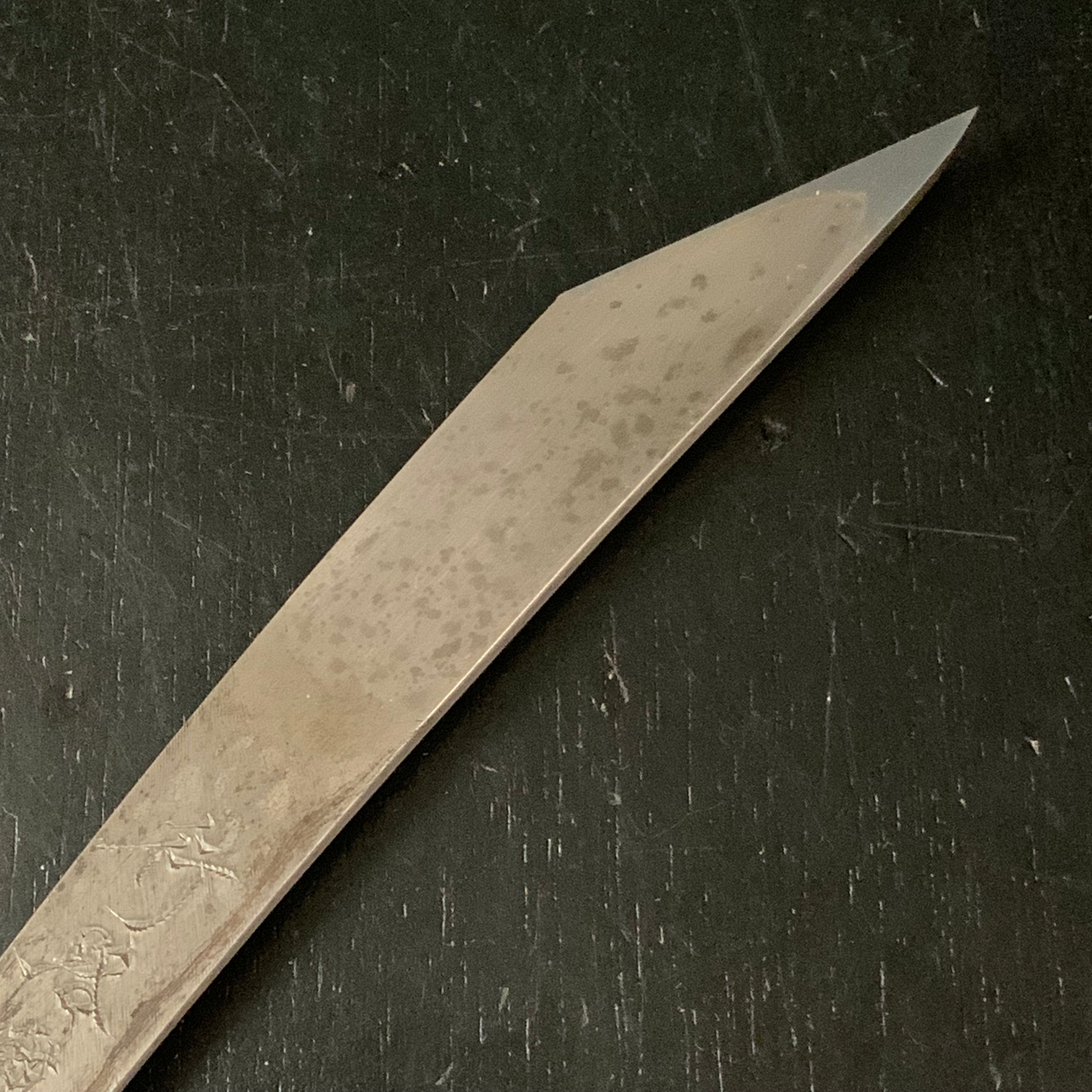 Kouronan Hirotsugu Right hand Kiridashi by Sozen Carving 行路難 廣貢 素全作 超硬材 切出し小刀 右 27mm