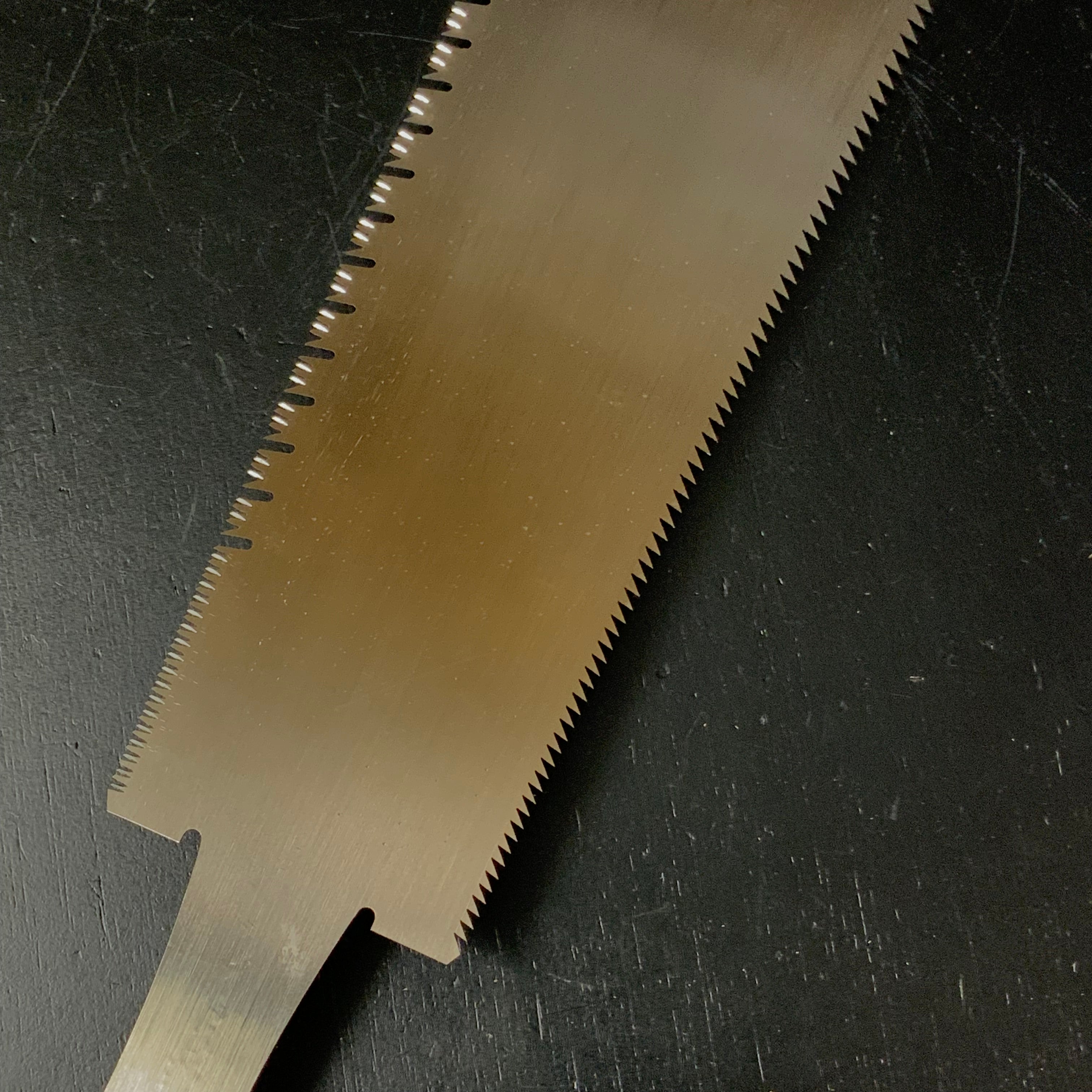 #194 Nagakatsu Double Edge (Ryoba) Saw with Eddy Type Handles For Soft Wood 長勝鋸 両刃鋸 渦巻き柄 針葉材用 245mm