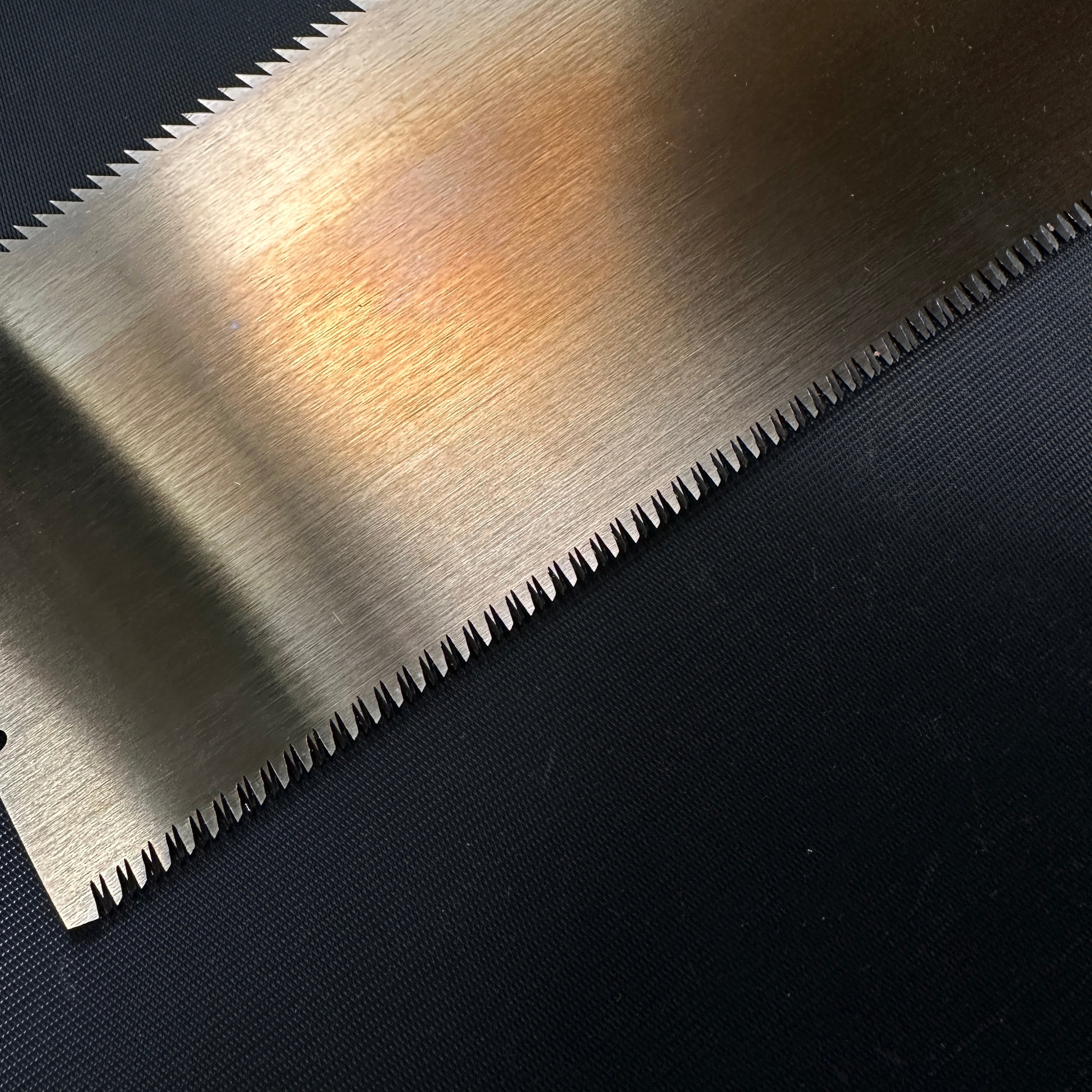 #R25 Ready to use! Old stock Double Edge Saw with Eddy Type Handles set by Kurashige 直ぐ使い 倉重栄助 目立 渦巻き柄 両刃鋸 240mm