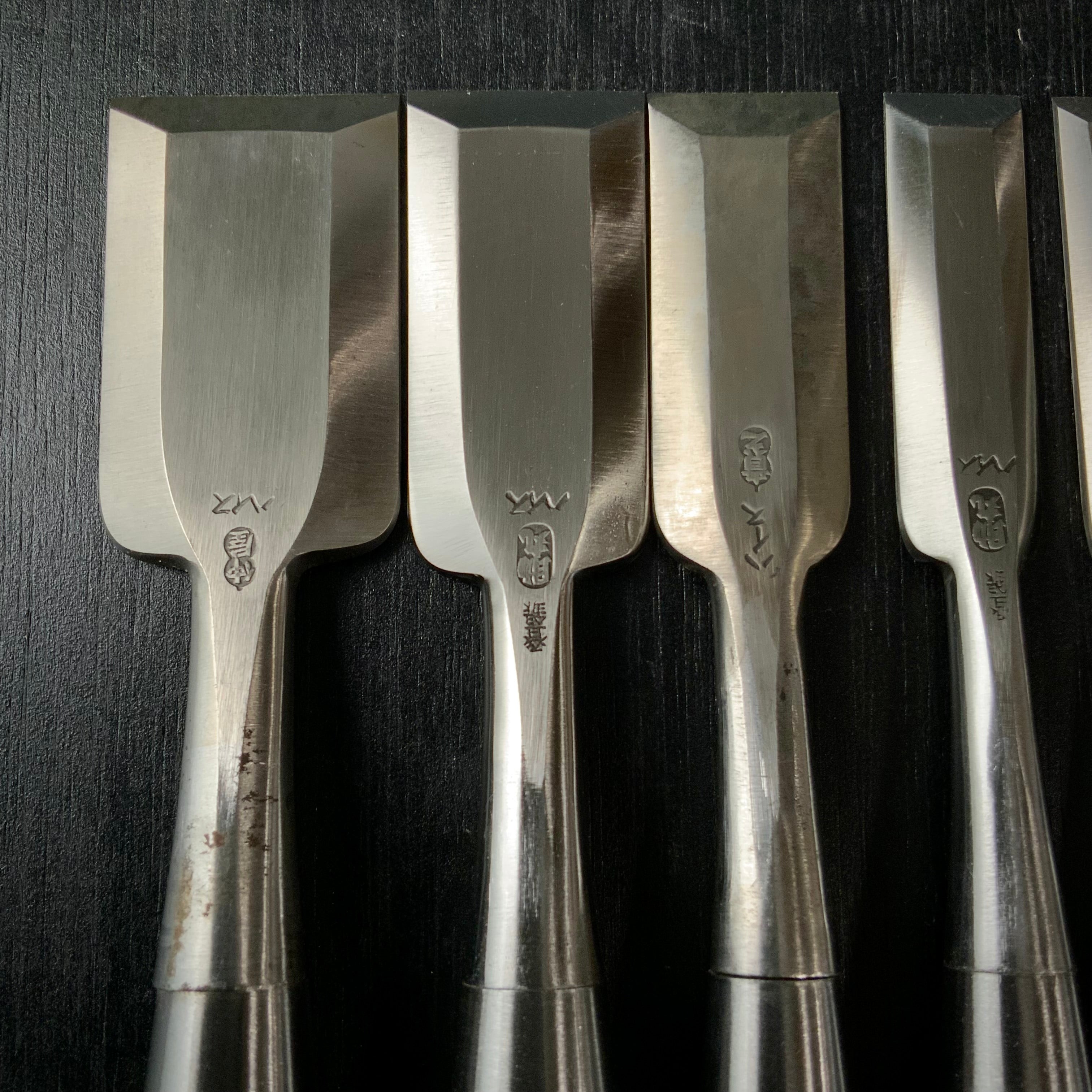 #2 Sukemaru High-Speed Steel Bench chisels 5pc set 助丸ハイス 追入組鑿 Oirenomi 5本組
