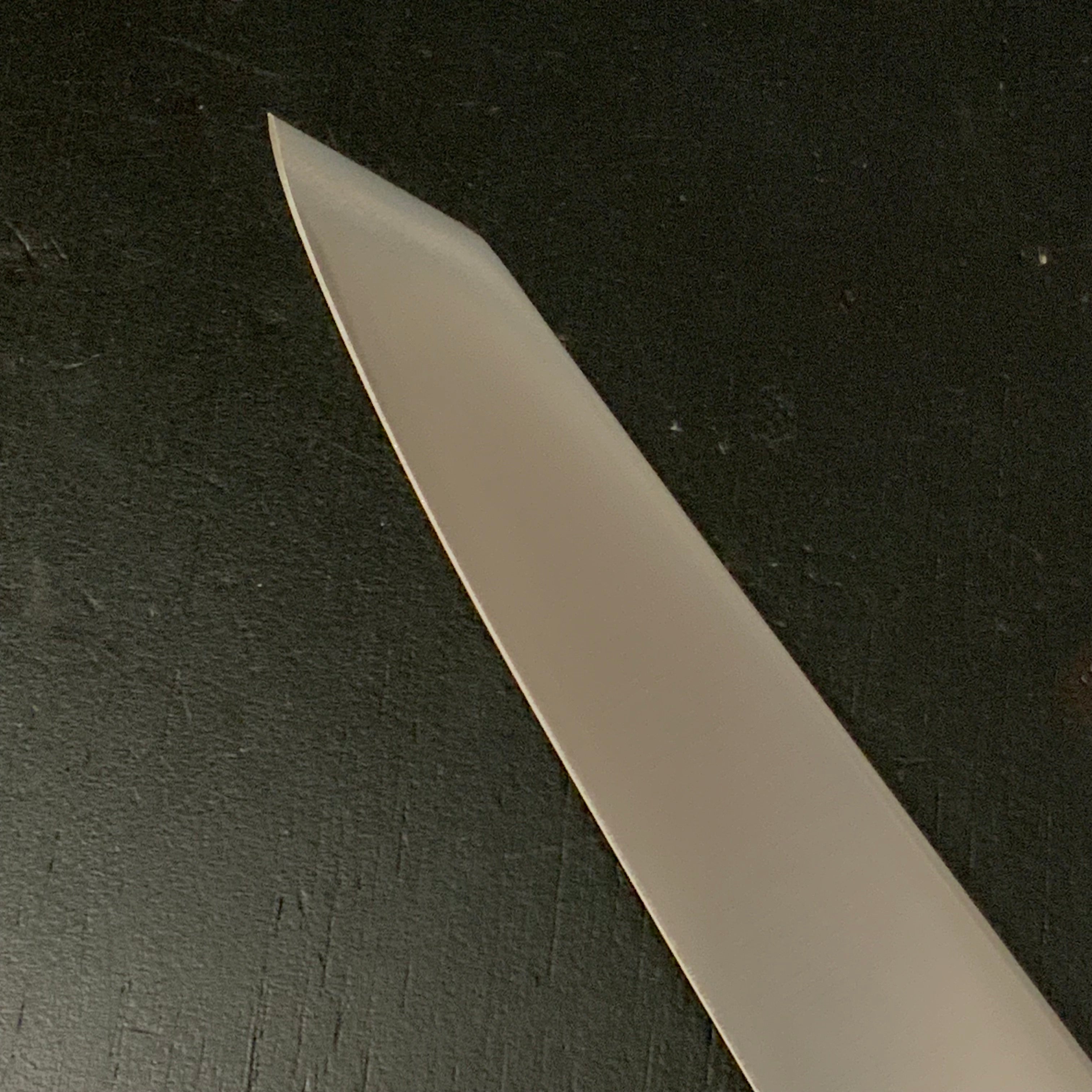 Kanemoto Kiritsuke Petit knife with molybdenum steel blue plywood 兼元作 モリブデン鋼 切付ペティナイフ 青合板 145mm