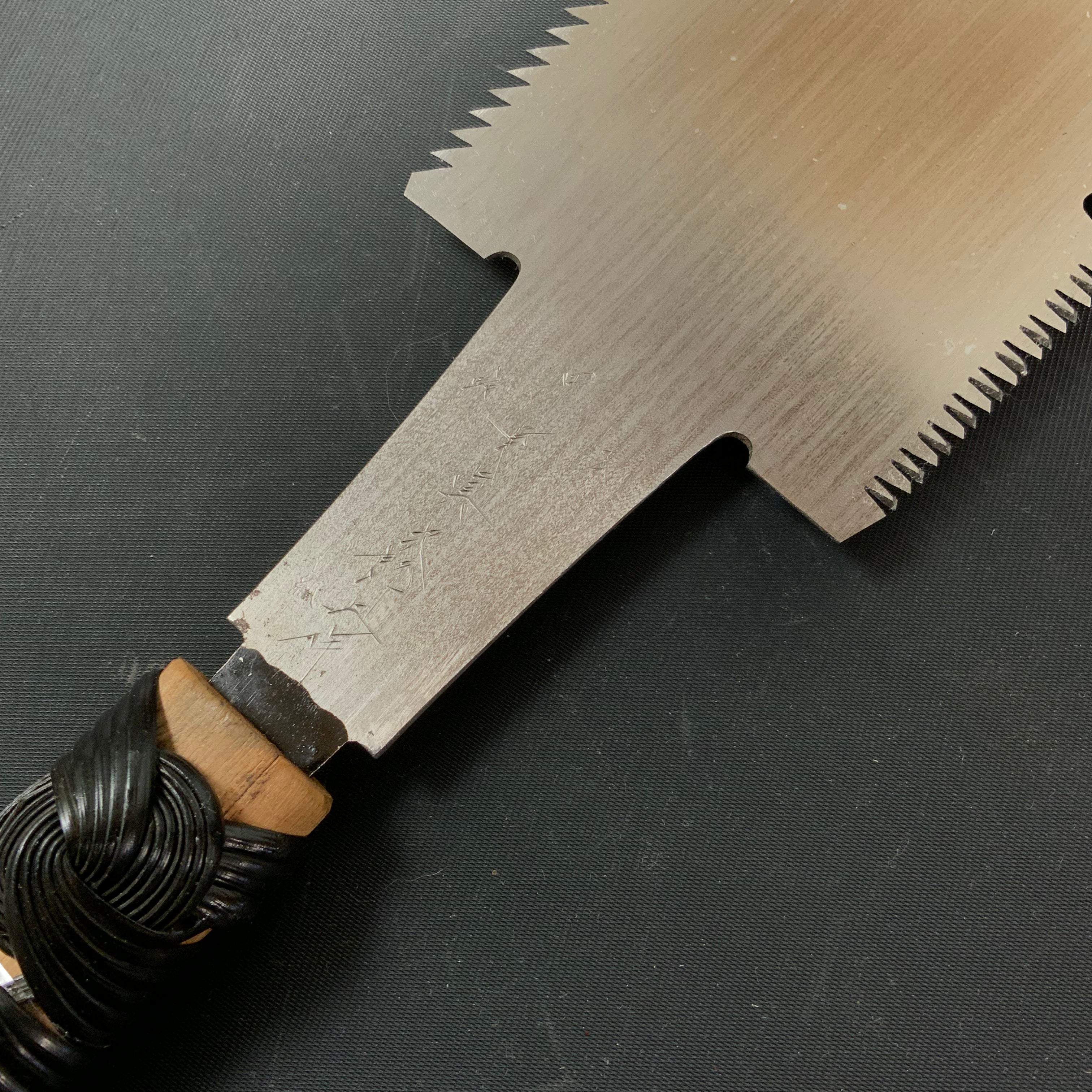 #84 Nagakatsu Double Edge (Ryoba) Saw with Eddy Type Handles For Hard Wood 長勝鋸 両刃鋸 渦巻き柄 広葉材用 295mm