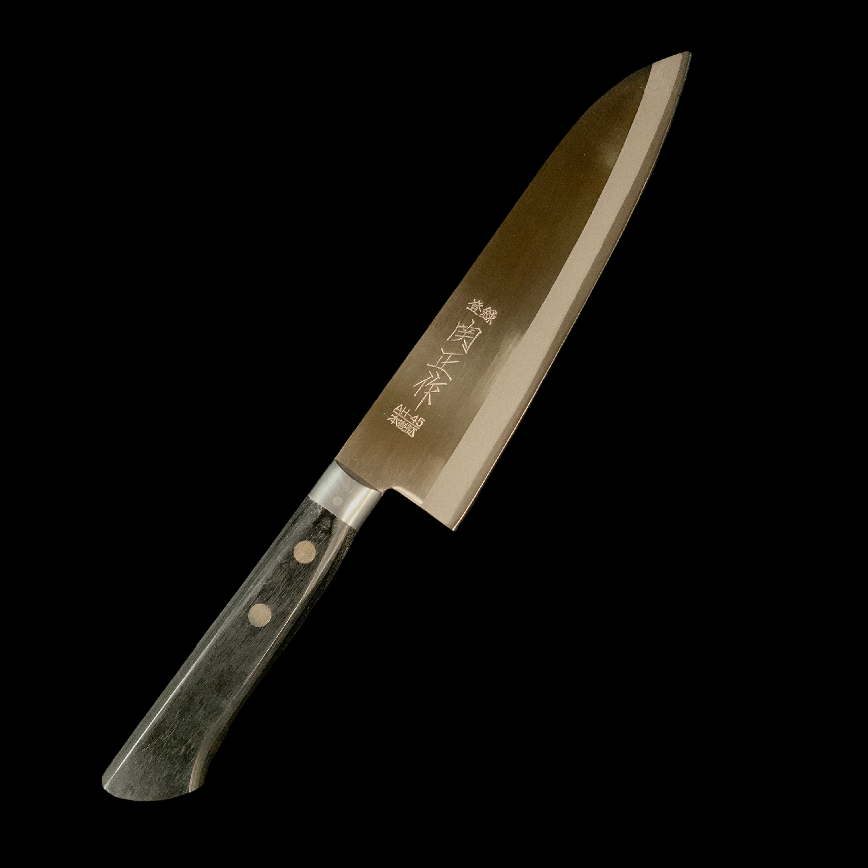 Sekimasa Gyuto knife, stainless steel blade with full tang 関正 洋型包丁 ステンレス本割込 185mm