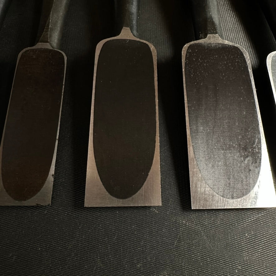#M140 Koshihide Bench chisels set with White steel *** 越秀 追入組鑿 白紙鋼 Oirenomi