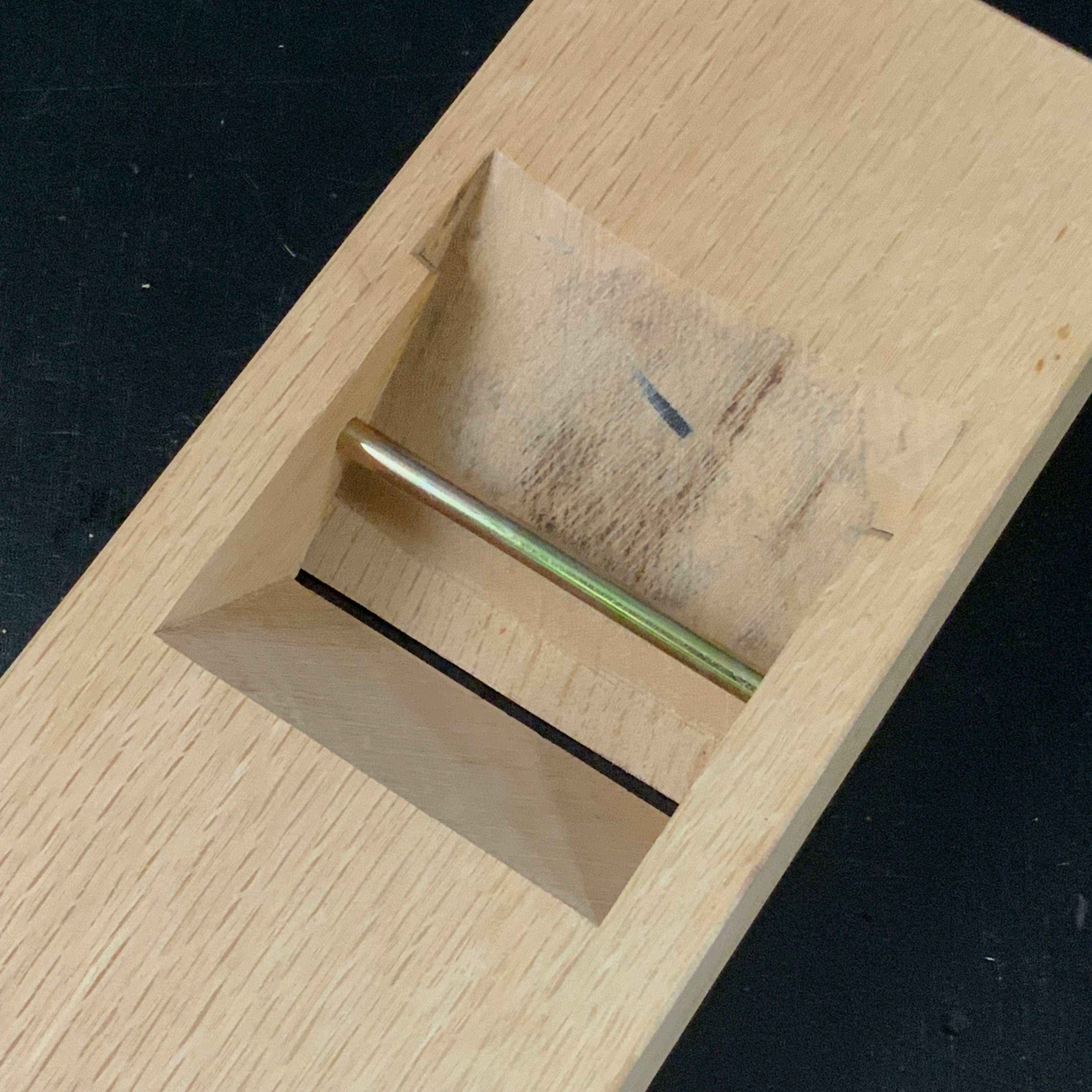 Old stock Sekimagoroku Smoothing Plane(Kanna) by Sekikawa Seikichi 掘出し物 関孫六 関川誠吉作 仕上げ鉋 水平屋引取品 70mm