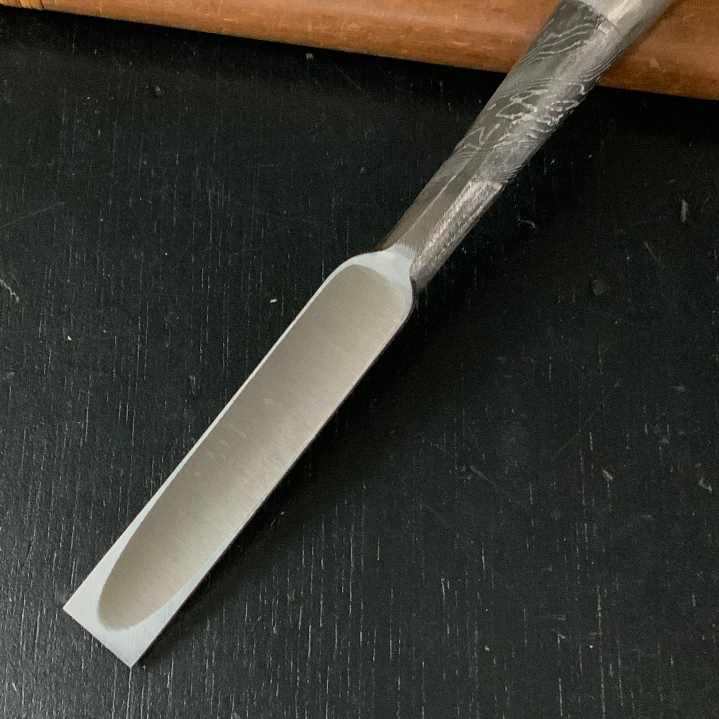 Tasai Mokume Special Medium Timber chisels with Japanese Red oak 田斎作 木目 中叩き鑿 赤樫柄 15mm Chutatakinomi