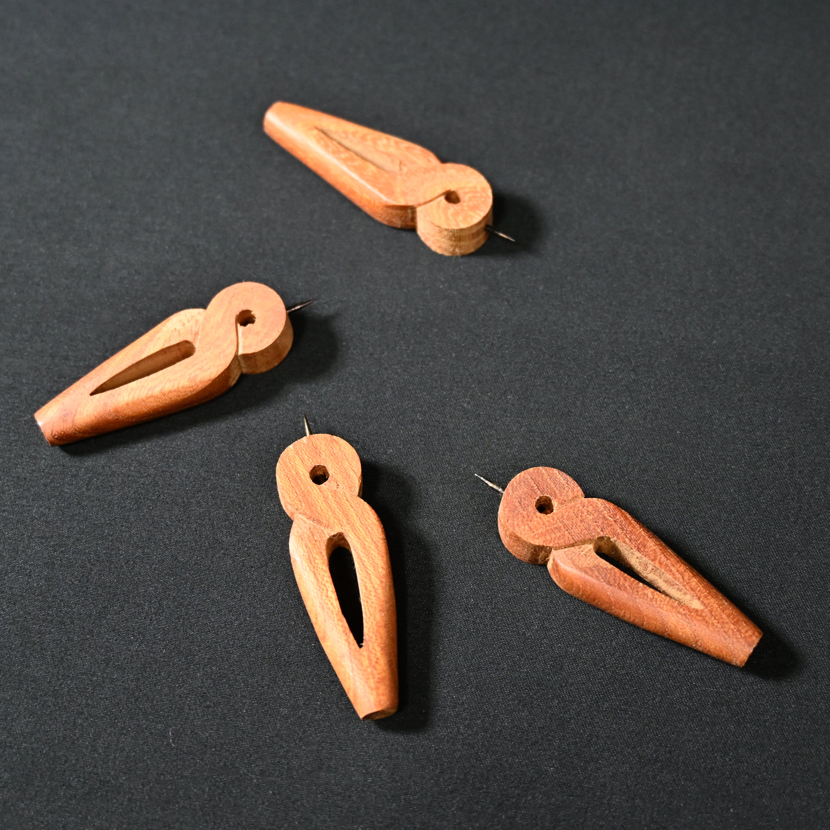 坪昭 木製工芸 カルコ Japanese Carpenter wooden karuko pins for sumitsubo