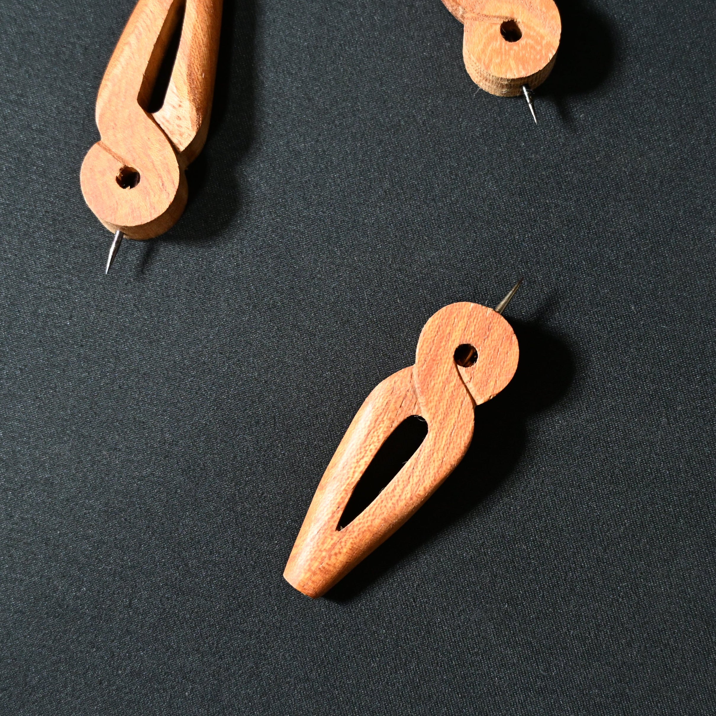 坪昭 木製工芸 カルコ Japanese Carpenter wooden karuko pins for sumitsubo