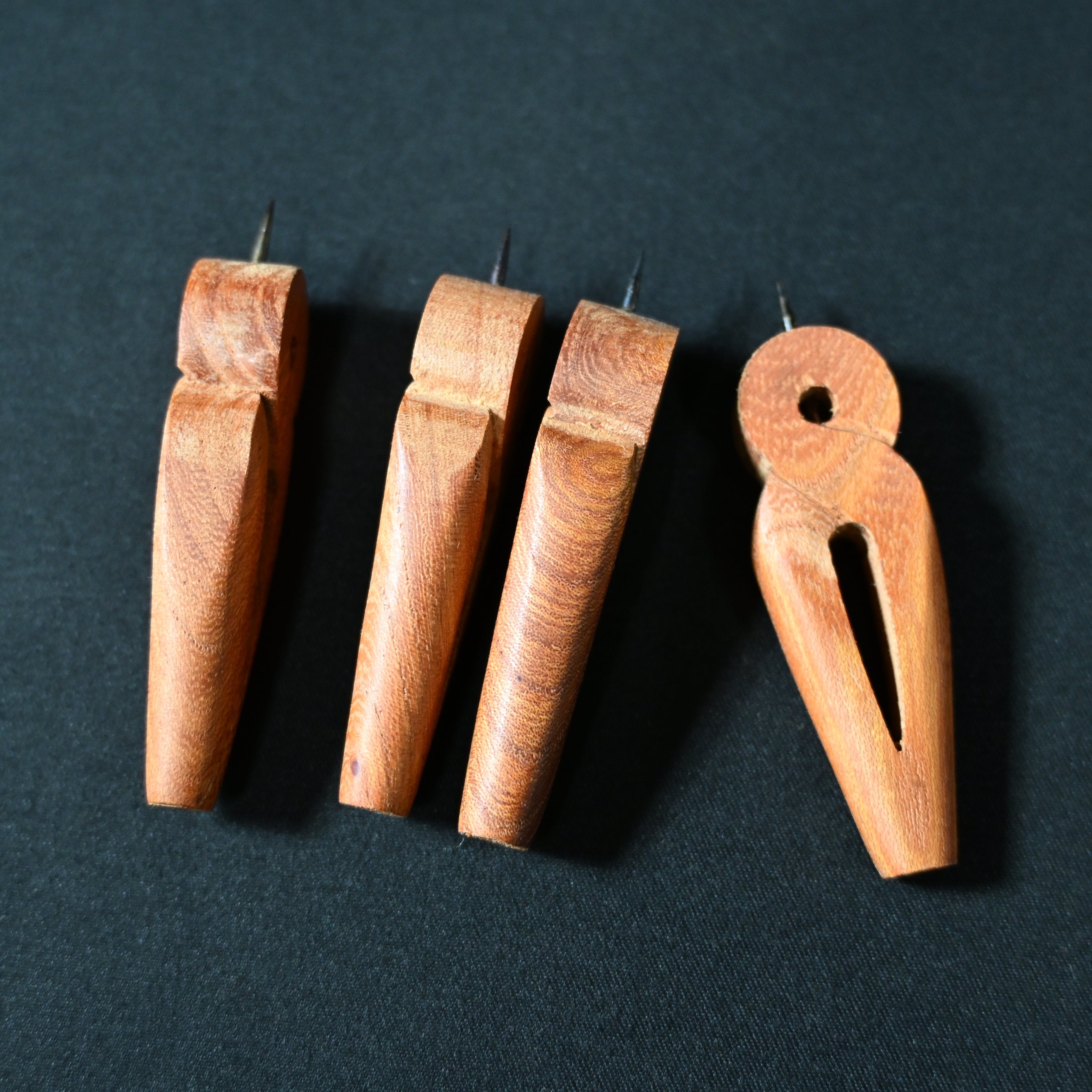 坪昭 木製工芸 カルコ Japanese Carpenter wooden karuko pins for sumitsubo