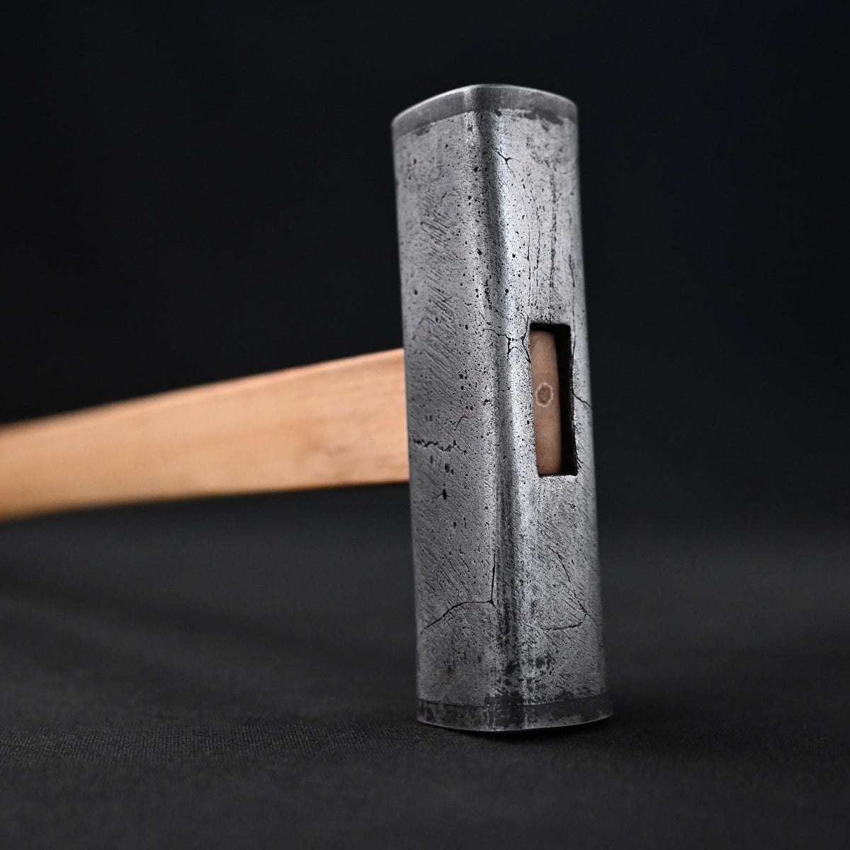 Sozen Square Hammers Damascus finish with Ushigoroshi Handle 素全 四角玄翁 ダマスカス鋼 ウシゴロシ柄入