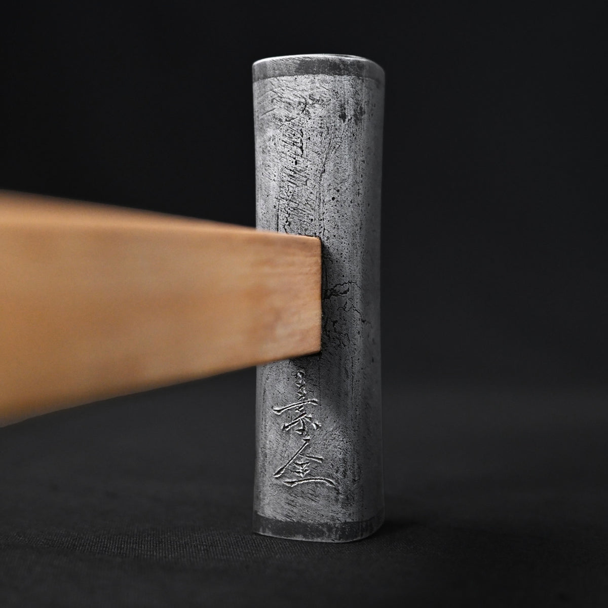 Sozen Square Hammers Damascus finish with Ushigoroshi Handle 素全 四角玄翁 ダマスカス鋼 ウシゴロシ柄入