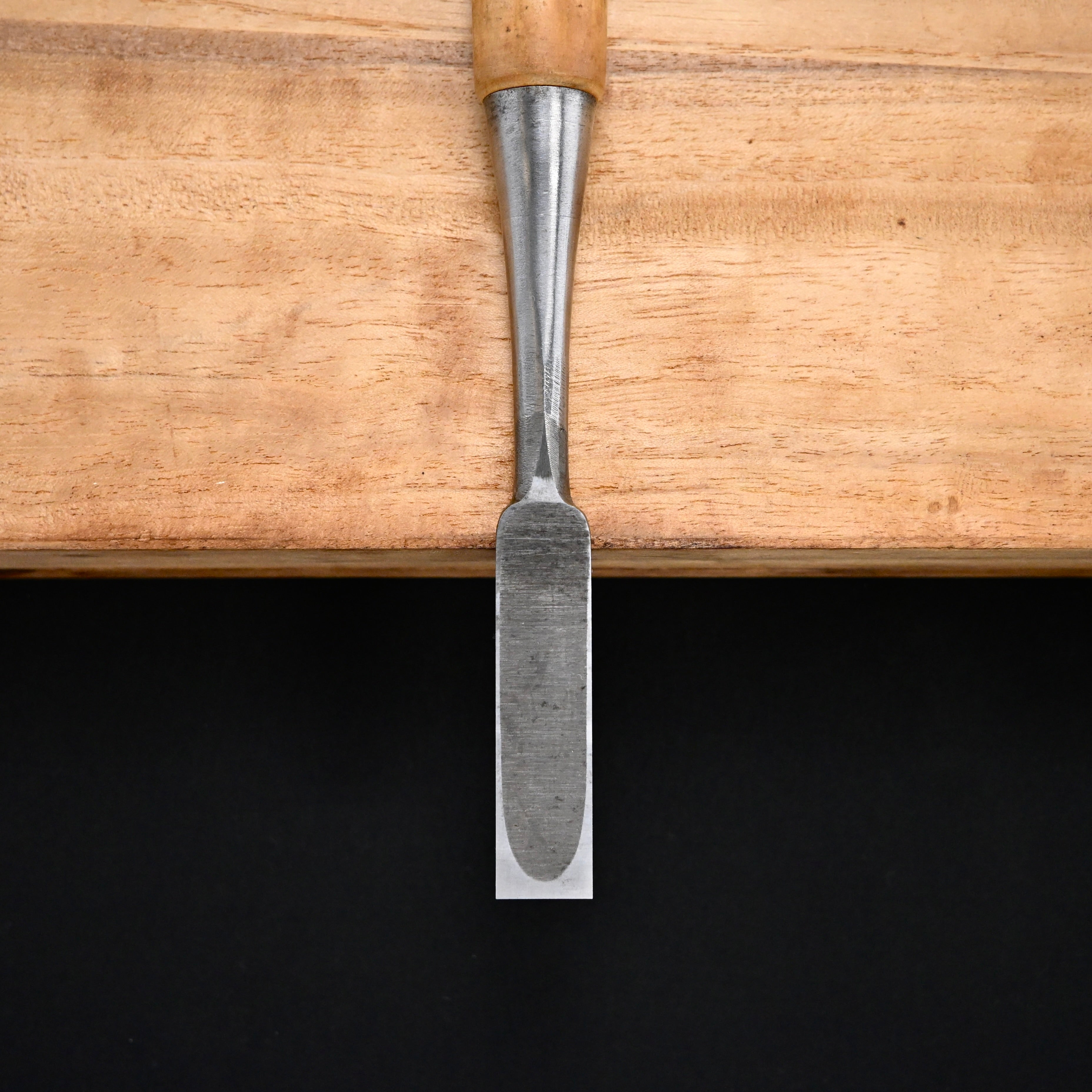 M-6 中古 岡山猛作 山弘 追入鑿 柘植柄 15mm Used Yamahiro Bench chisels by Okayama Takeshi