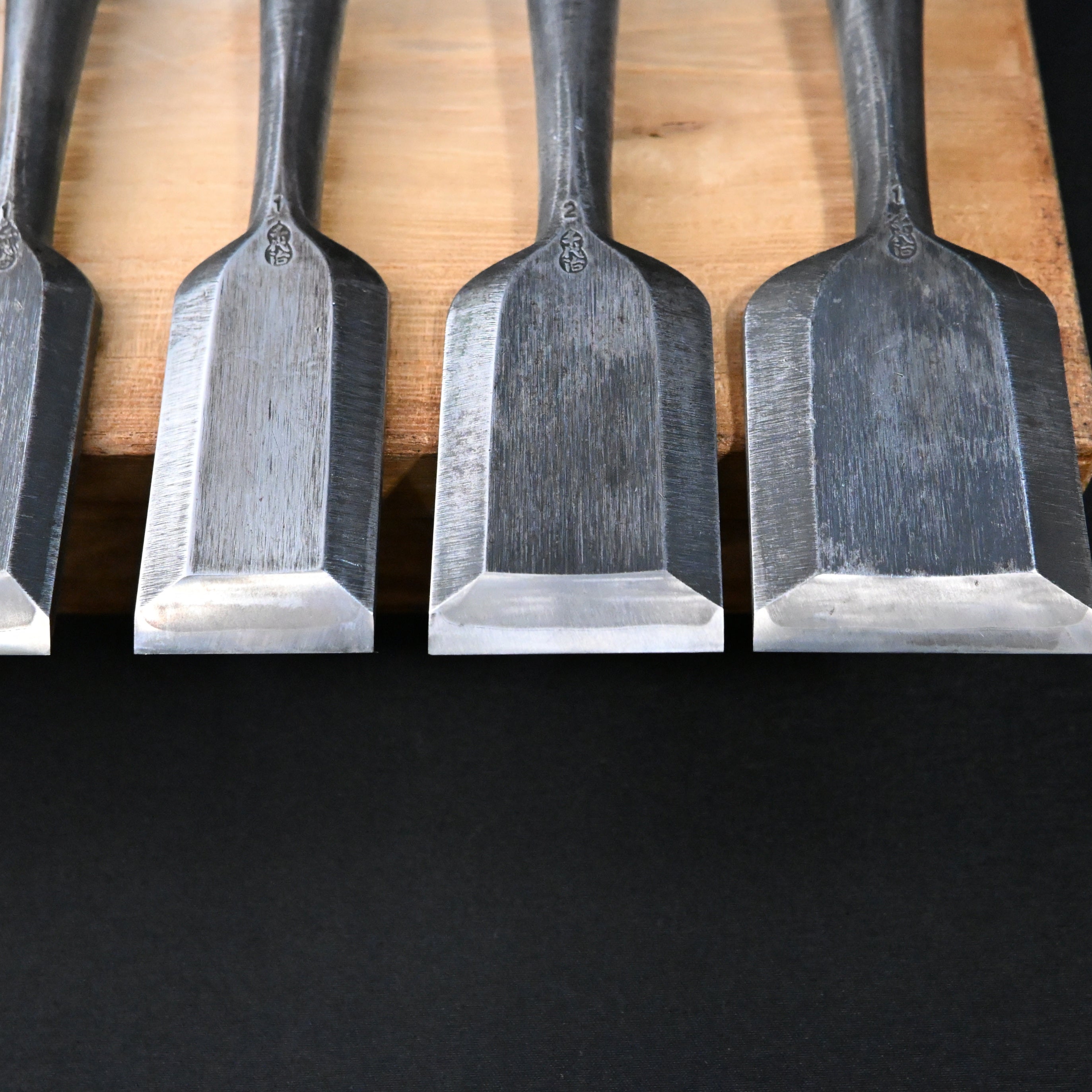 M194 Mixed set Bench chisels set for beginner by unknown smith バラ鑿合わせ 初心者におすすめ 追入組鑿 M194