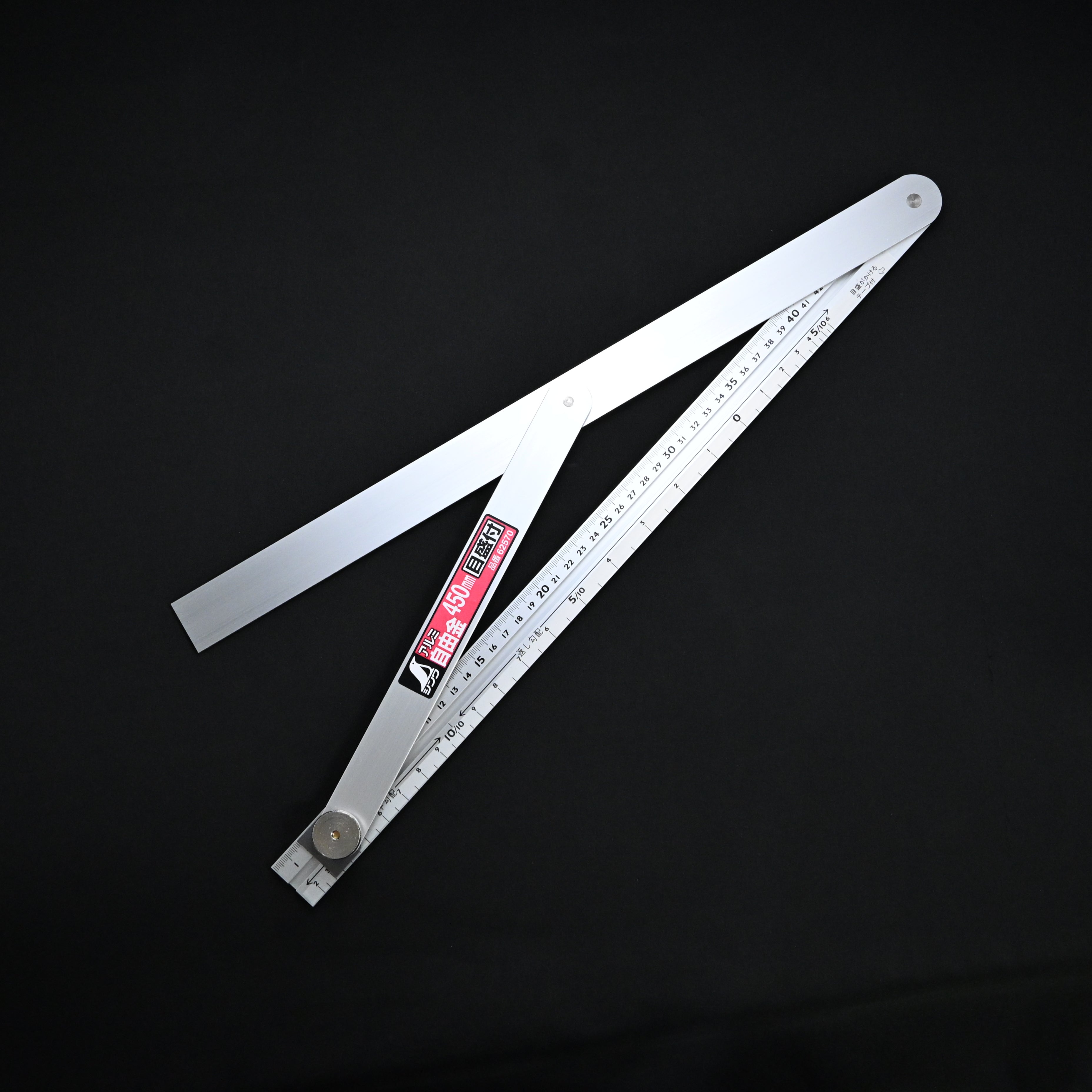 シンワ アルミ自由金 筋交付 450mm Shinwa Aluminum Sliding BevelLocks at Set Angles and Gradients