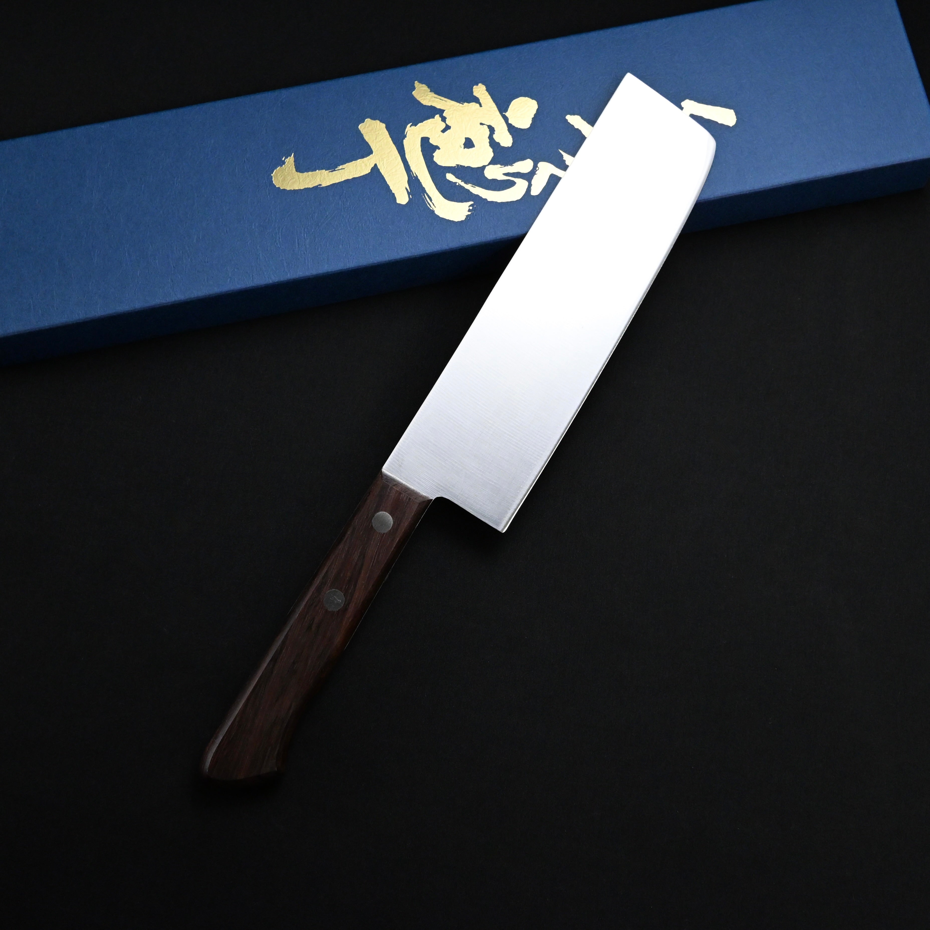 江戸菊水 ステンレス 薄刃包丁 165mm ローズ柄 Edo Kikusui Stainless Steel Usuba Knife