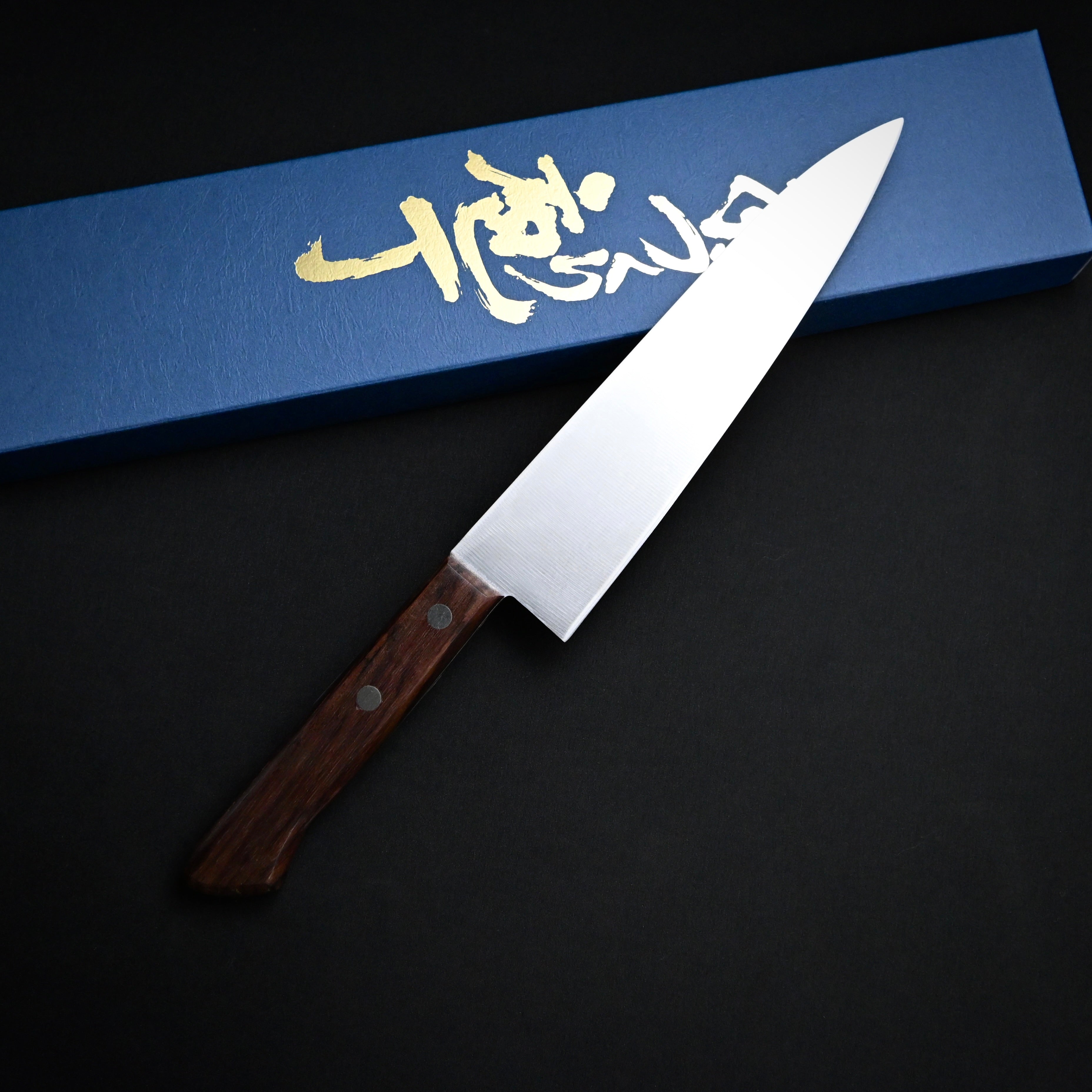 江戸菊水 ステンレス 牛刀包丁180mm ローズ柄 180mm Edo Kikusui Stainless Steel Gyuto Knife