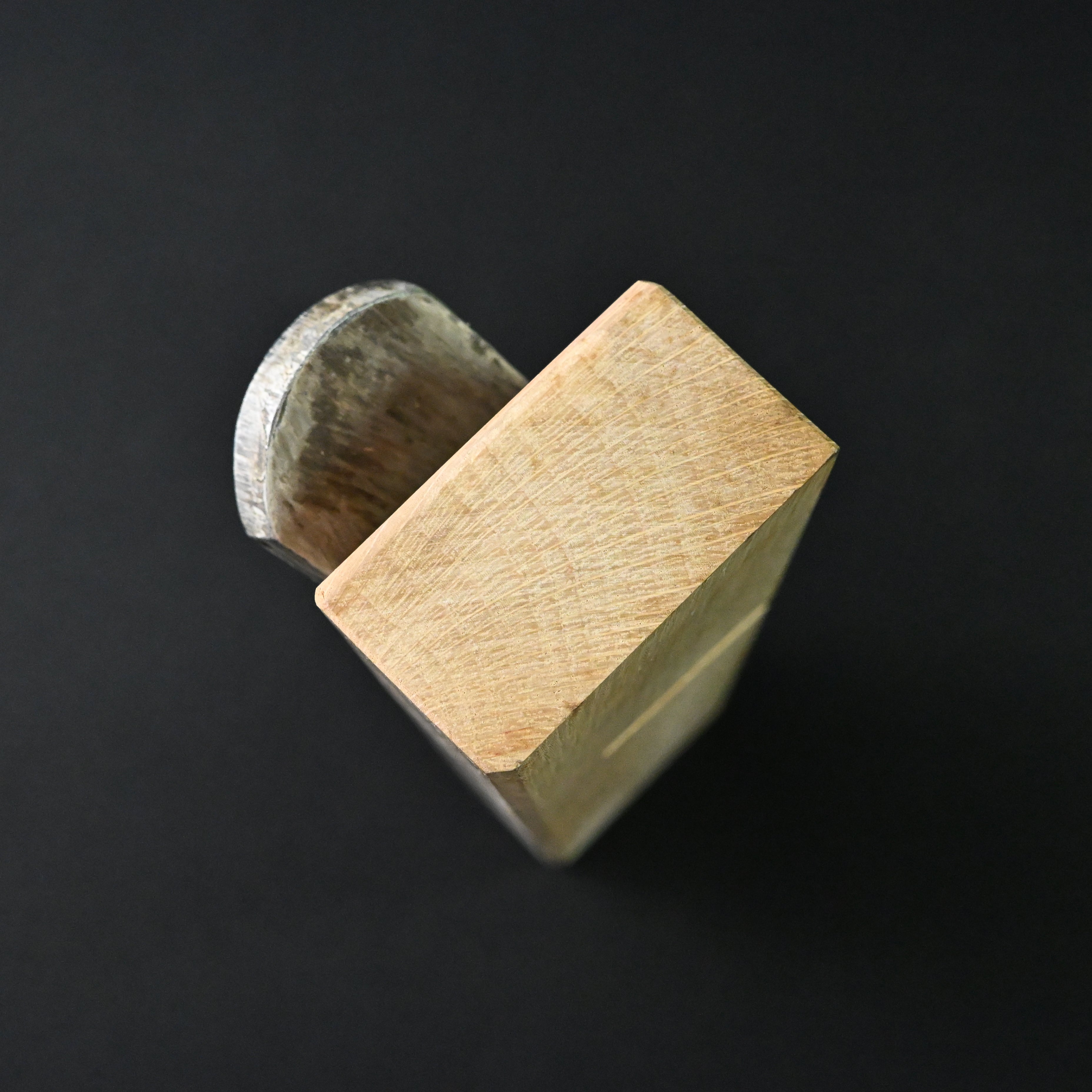 Old stock Kinshirou Rabbet Plane(Kiwa-Kanna) by Noboru Kuriyama right Side 掘り出し物 栗山昇作 金四郎 際鉋 右