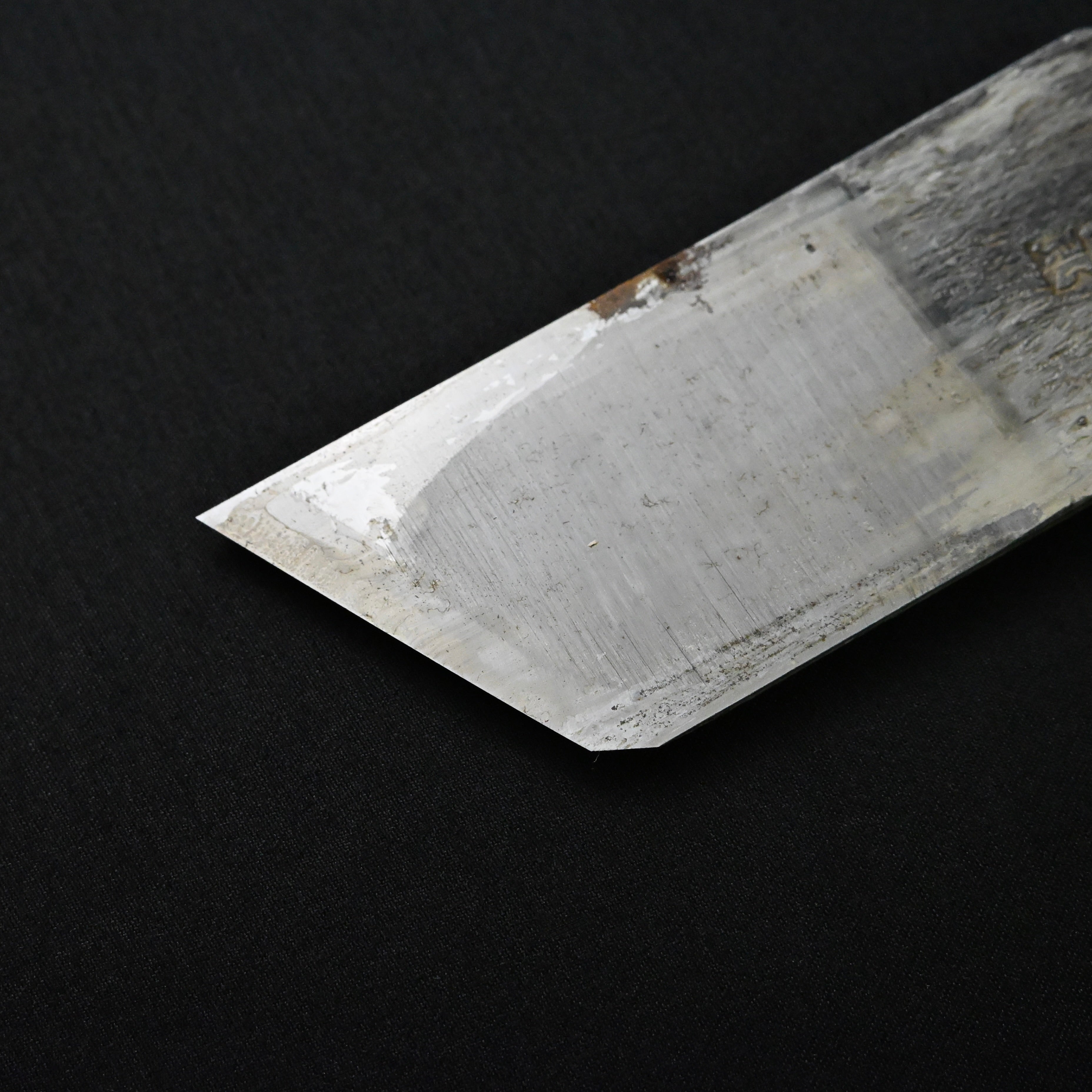 Old stock Kinshirou Rabbet Plane(Kiwa-Kanna) by Noboru Kuriyama right Side 掘り出し物 栗山昇作 金四郎 際鉋 右