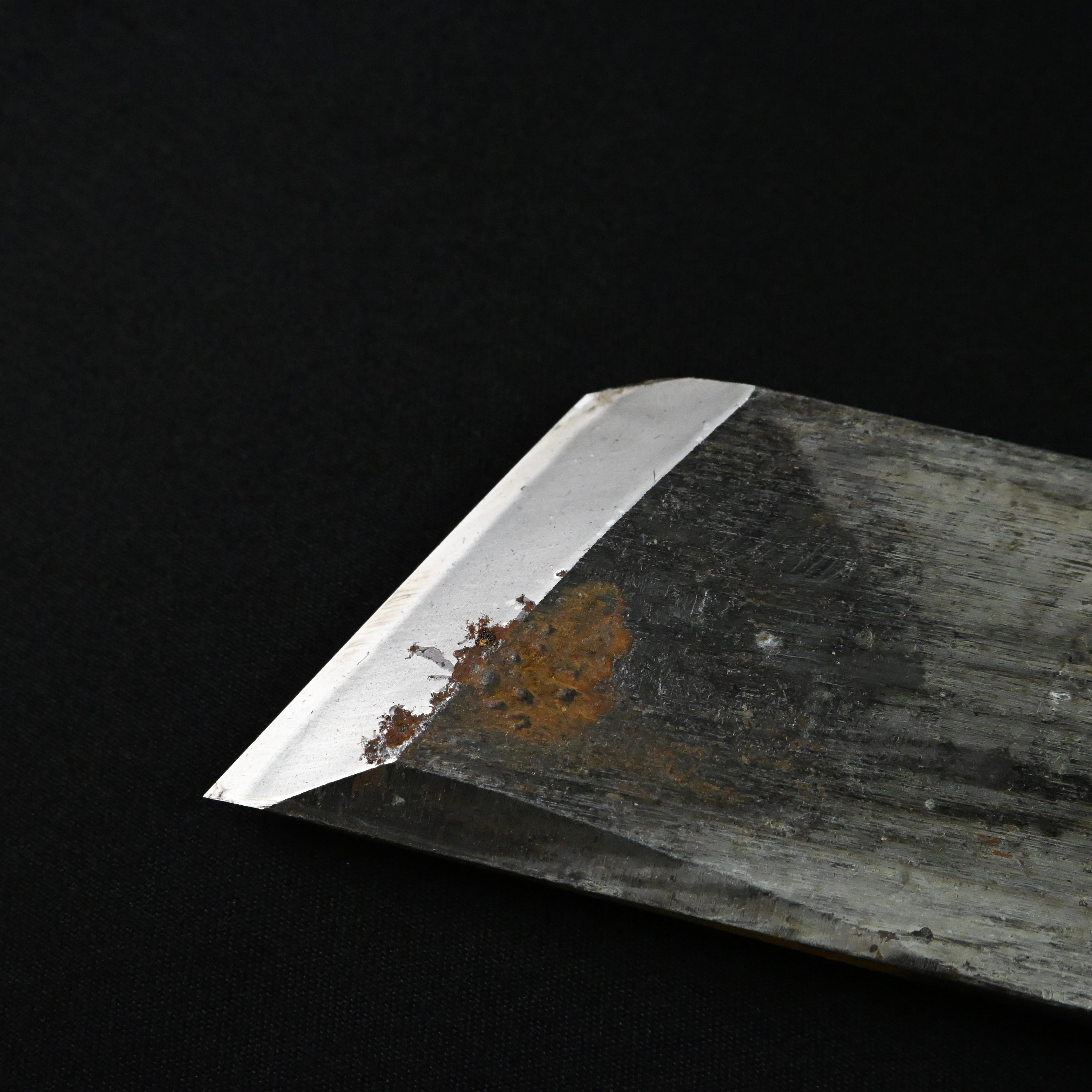 Old stock Kinshirou Rabbet Plane(Kiwa-Kanna) by Noboru Kuriyama right Side 掘り出し物 栗山昇作 金四郎 際鉋 右