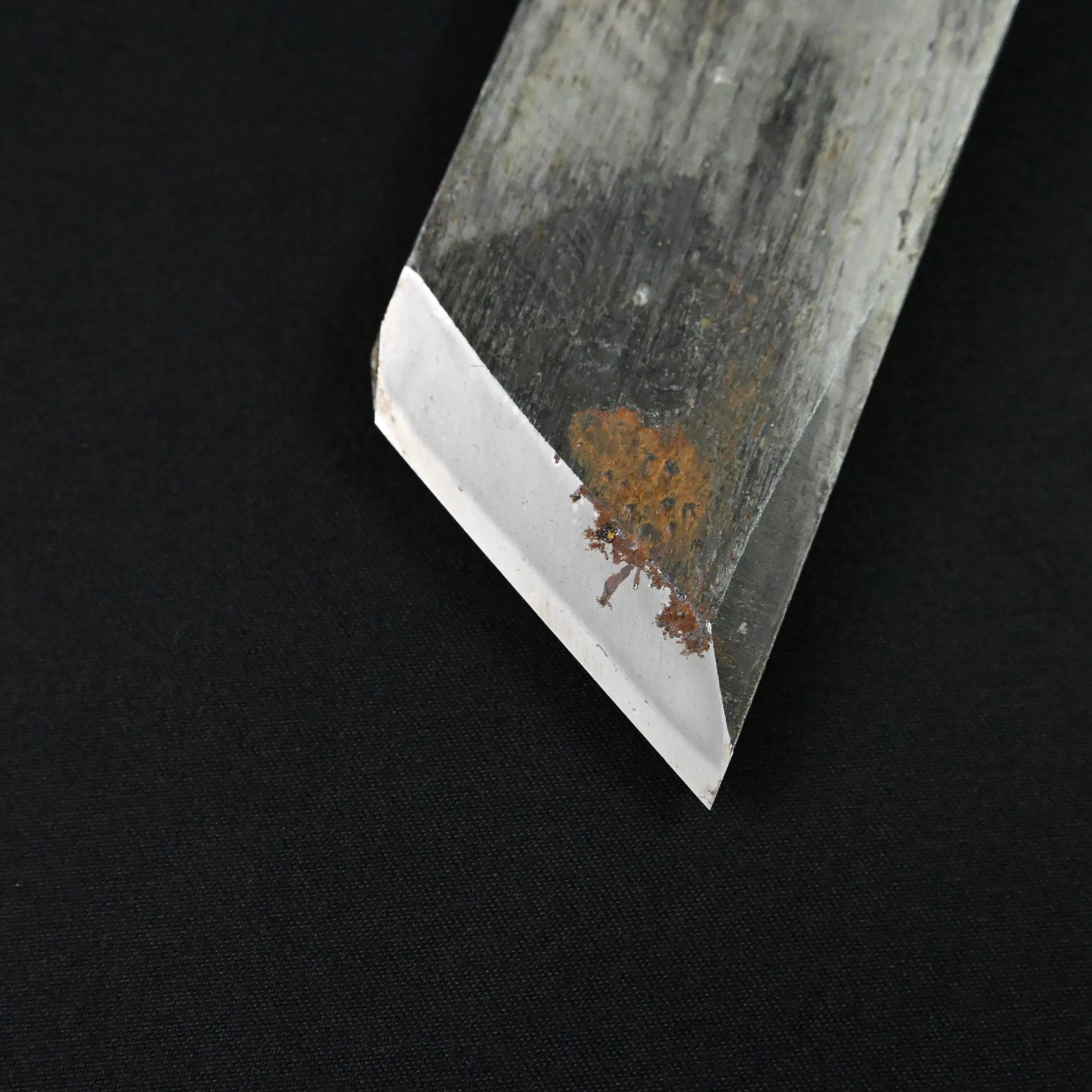 Old stock Kinshirou Rabbet Plane(Kiwa-Kanna) by Noboru Kuriyama right Side 掘り出し物 栗山昇作 金四郎 際鉋 右