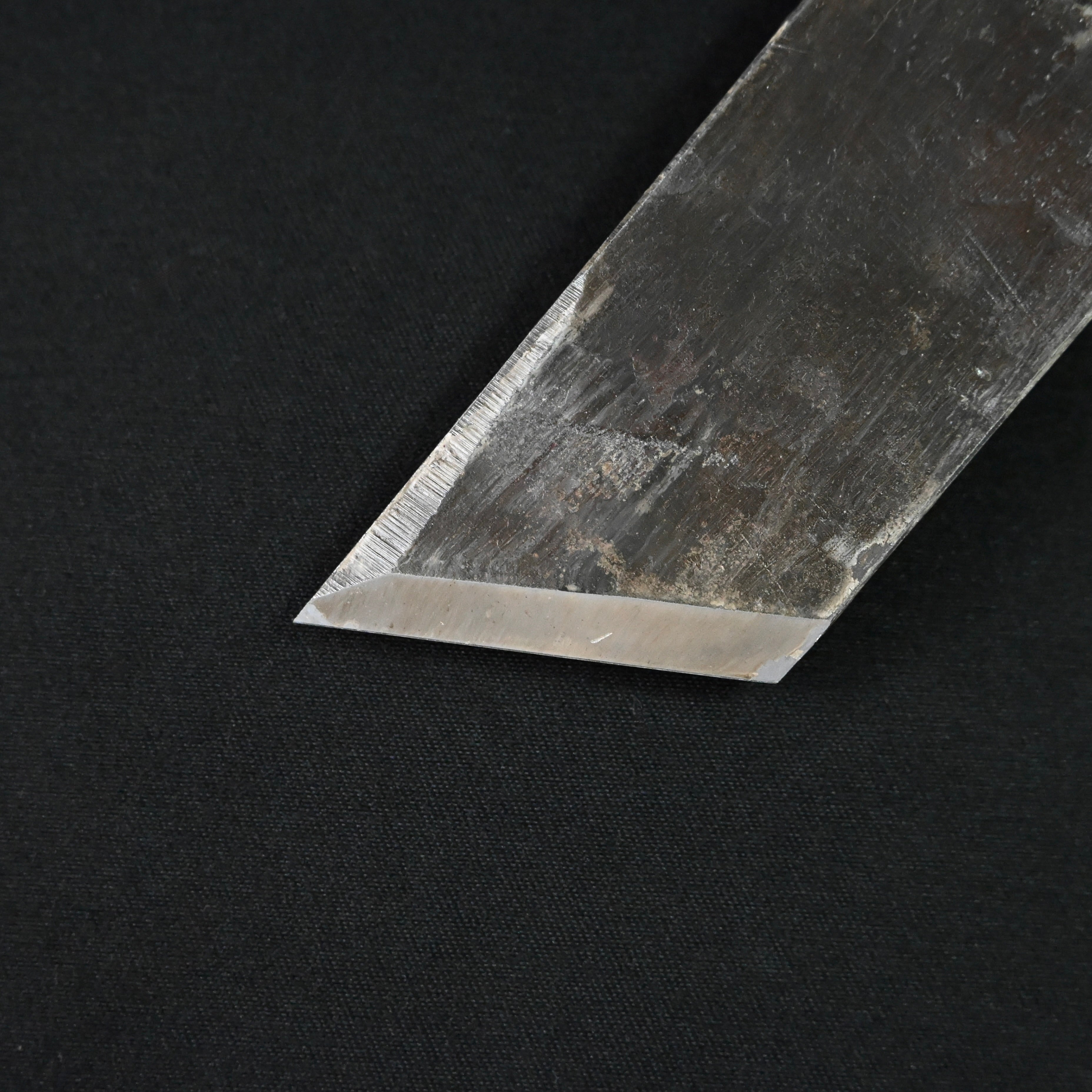 Old stock Kinshirou Rabbet Plane(Kiwa-Kanna) by Noboru Kuriyama right Side 掘り出し物 栗山昇作 金四郎 際鉋 右