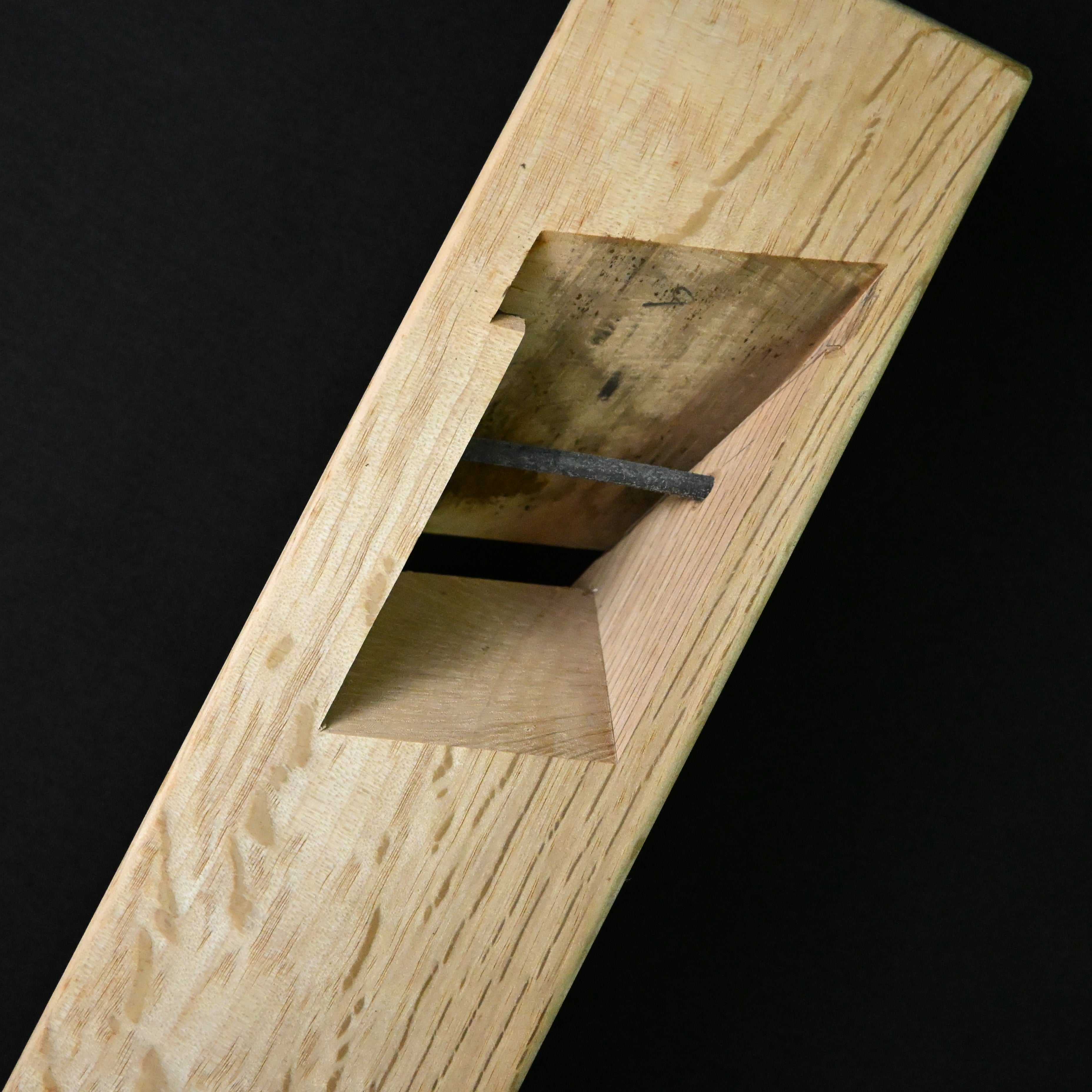 Old stock Kinshirou Rabbet Plane(Kiwa-Kanna) by Noboru Kuriyama right Side 掘り出し物 栗山昇作 金四郎 際鉋 右