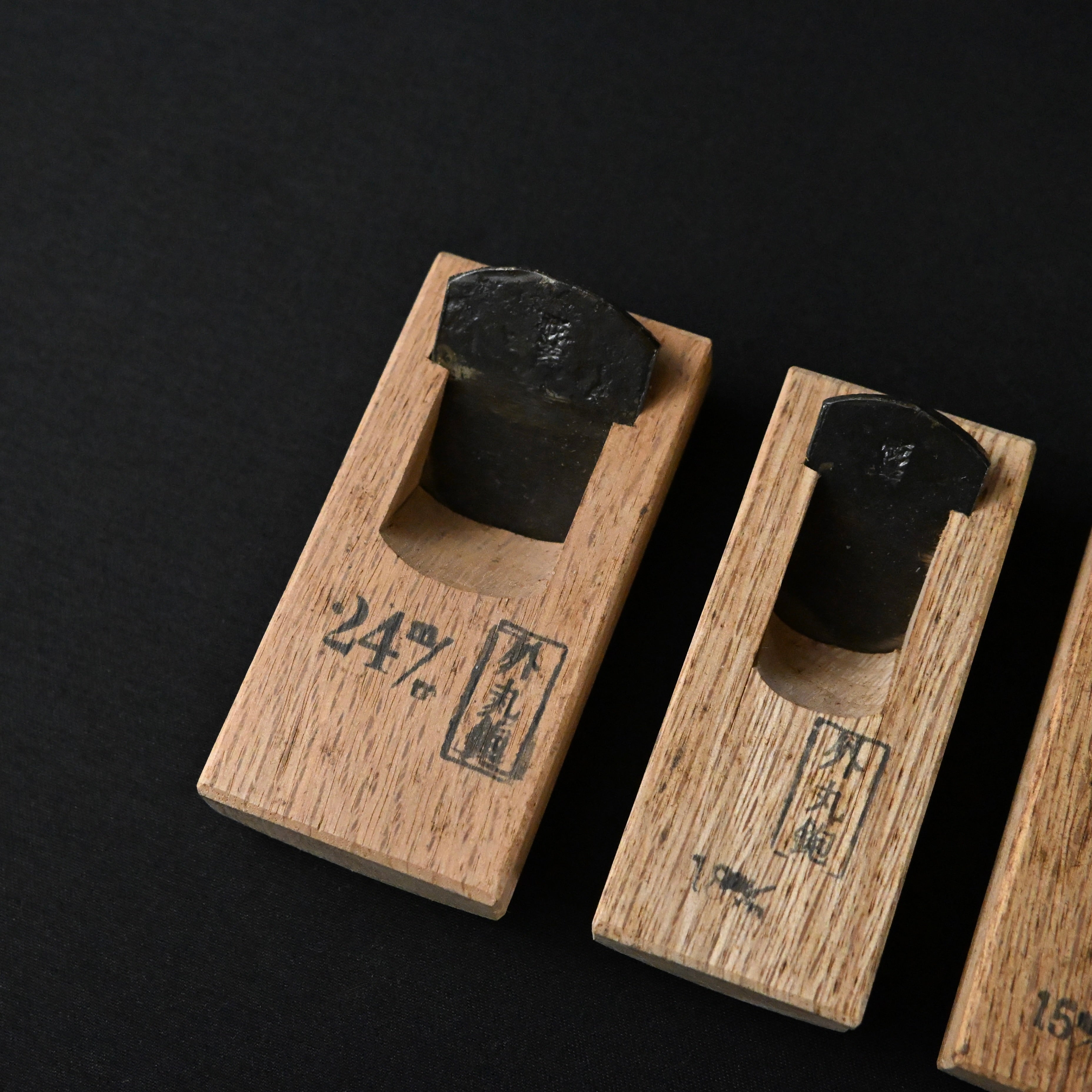 掘出し物 悦英 極豆外丸組鉋 5本組 Old stock Etsuei Small Round Plane set (Sotomaru) 5pc