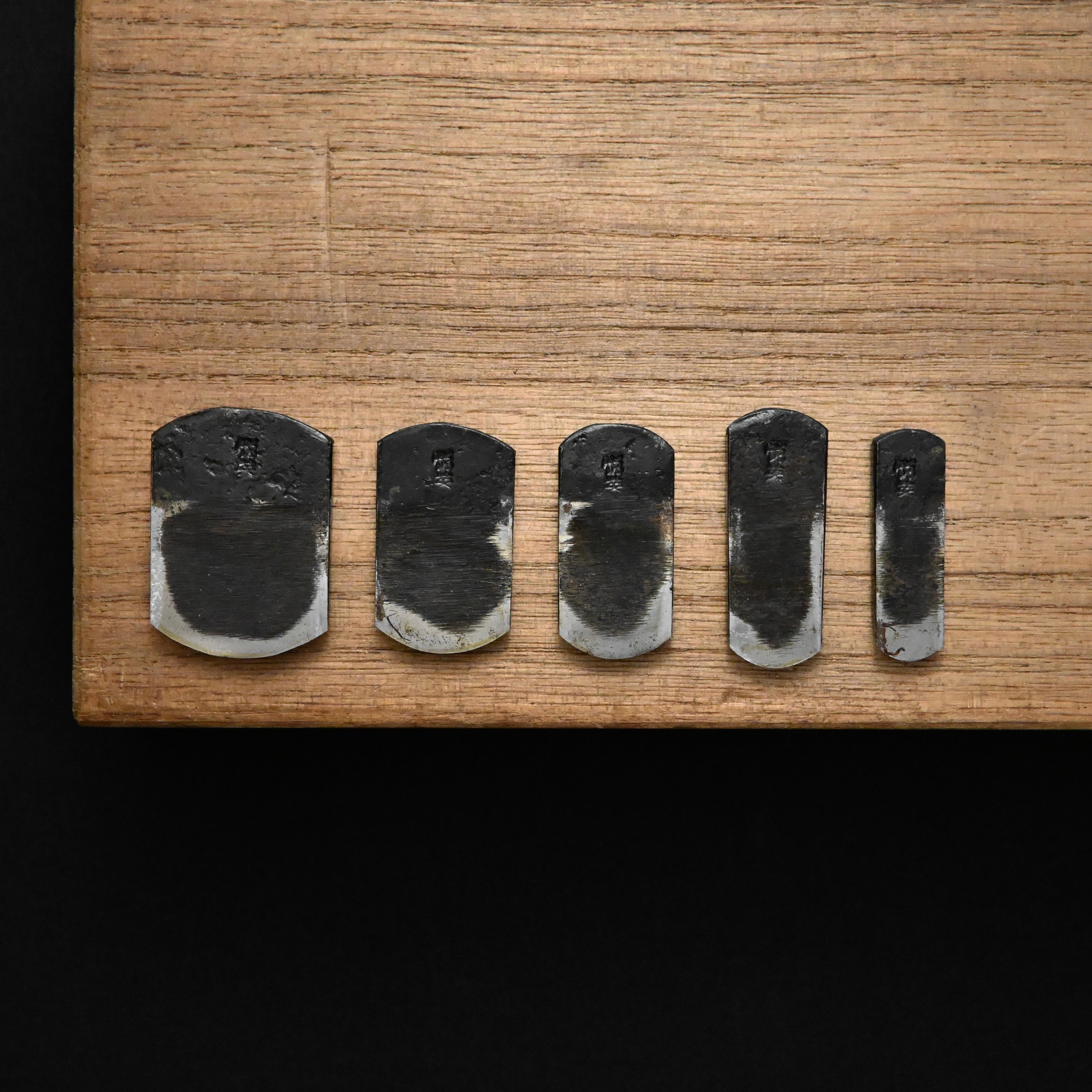 掘出し物 悦英 極豆外丸組鉋 5本組 Old stock Etsuei Small Round Plane set (Sotomaru) 5pc