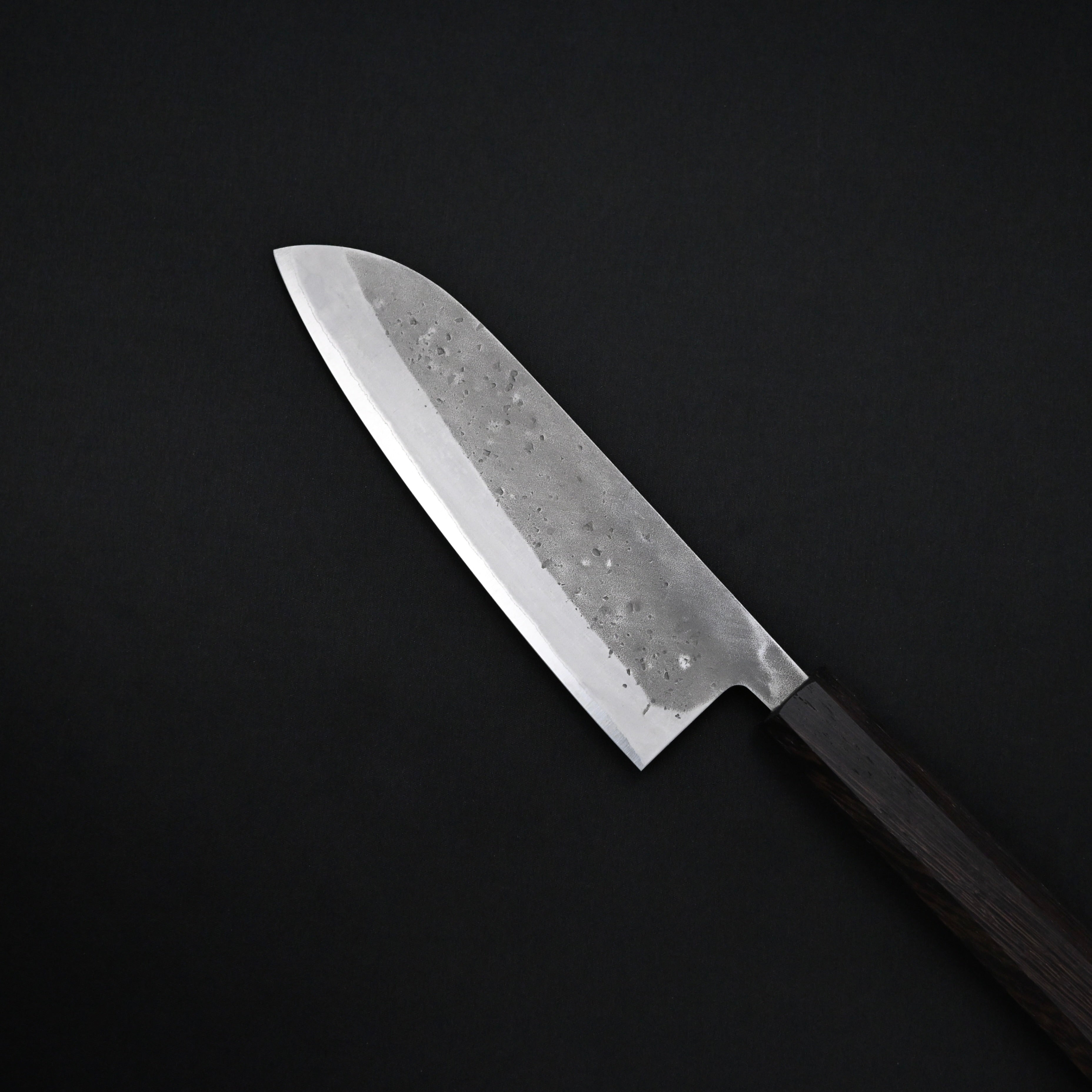 山助 三徳包丁 ステン梨地青紙 八角樫柄 165mm Yamasuke Santoku knife stainless steel pear finish blue steel