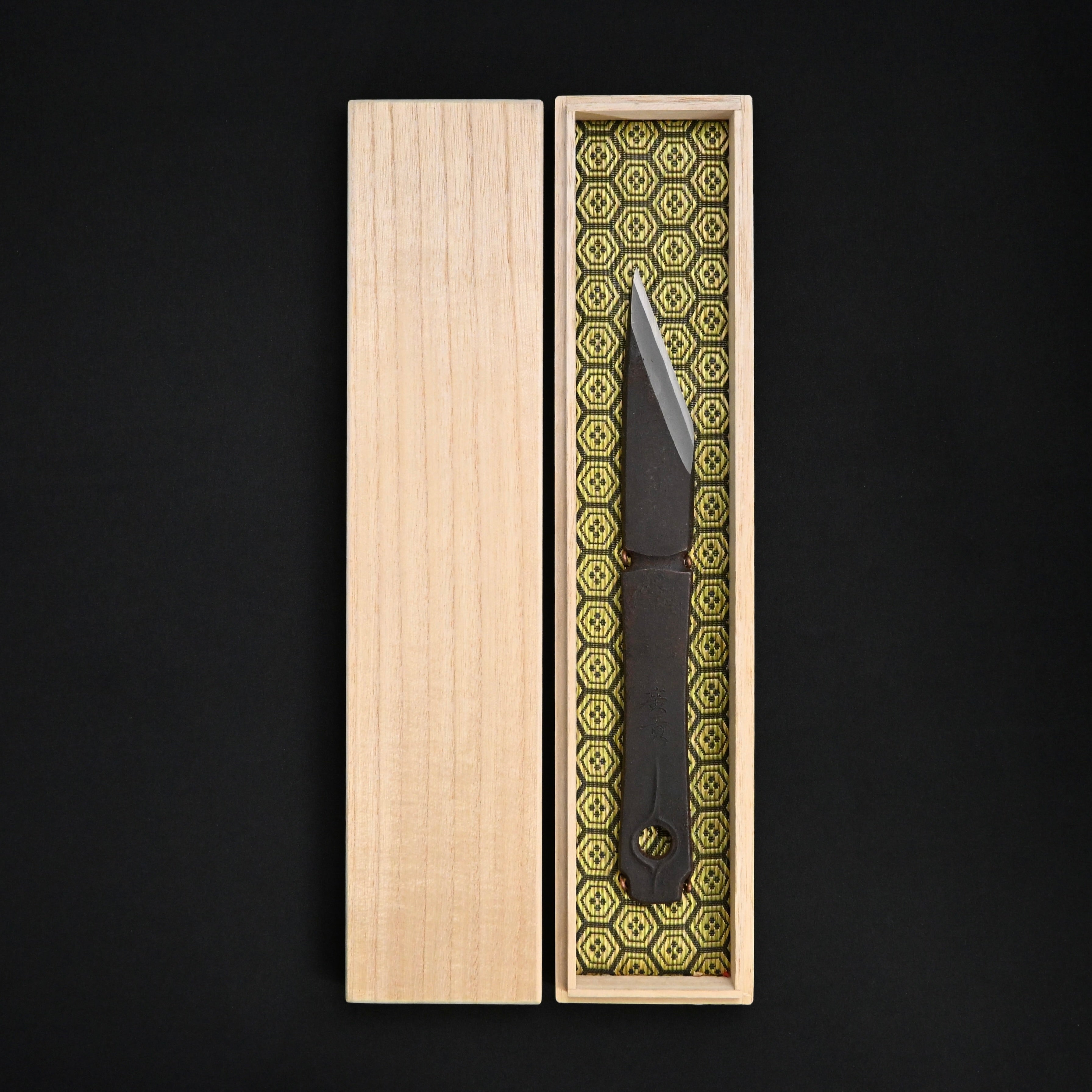 Fugetsudouten-Hirotsugu Right hand Kiridashi by Sozen Carving 風月同天 廣貢 素全作 切出し小刀 右 24mm