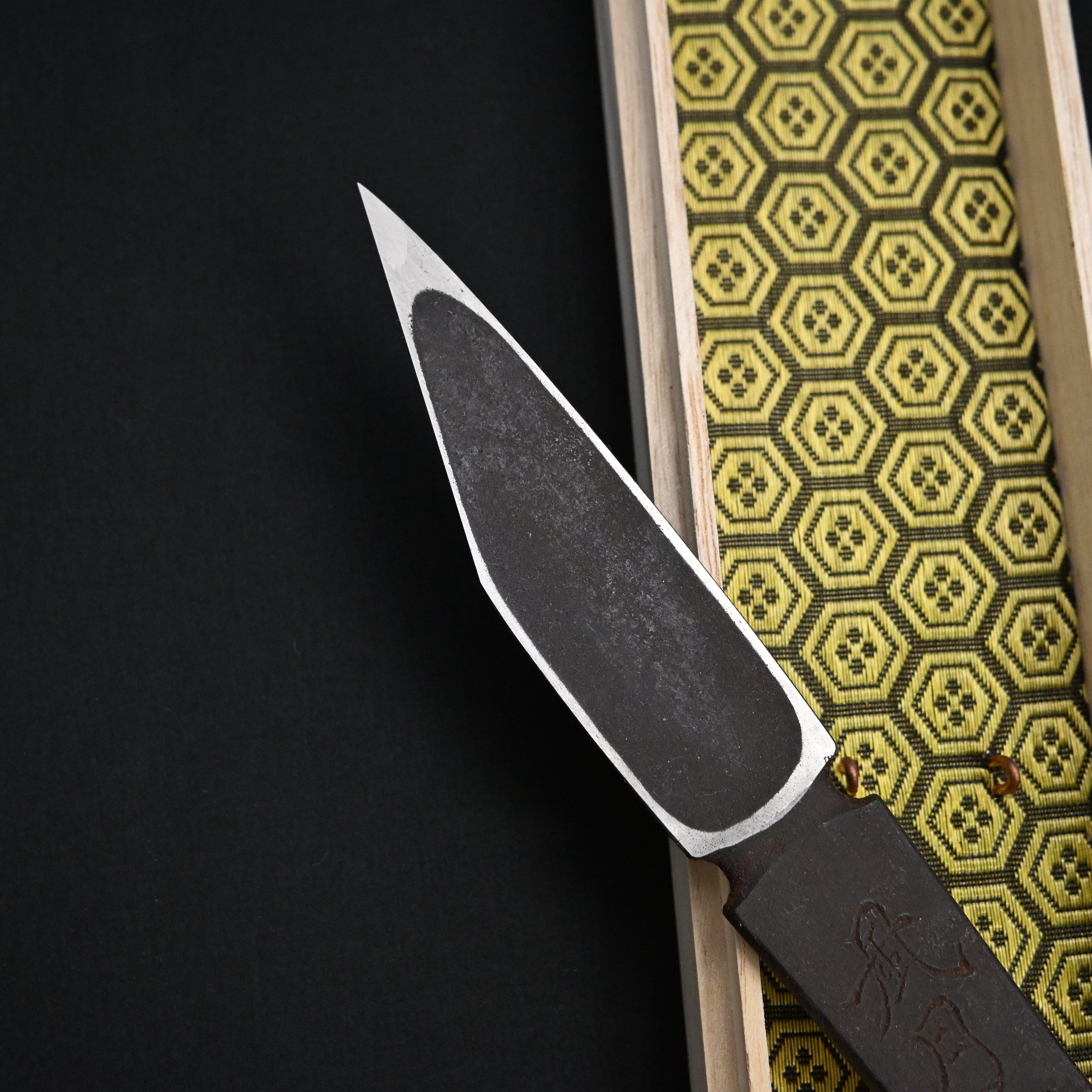 Fugetsudouten-Hirotsugu Right hand Kiridashi by Sozen Carving 風月同天 廣貢 素全作 切出し小刀 右 24mm