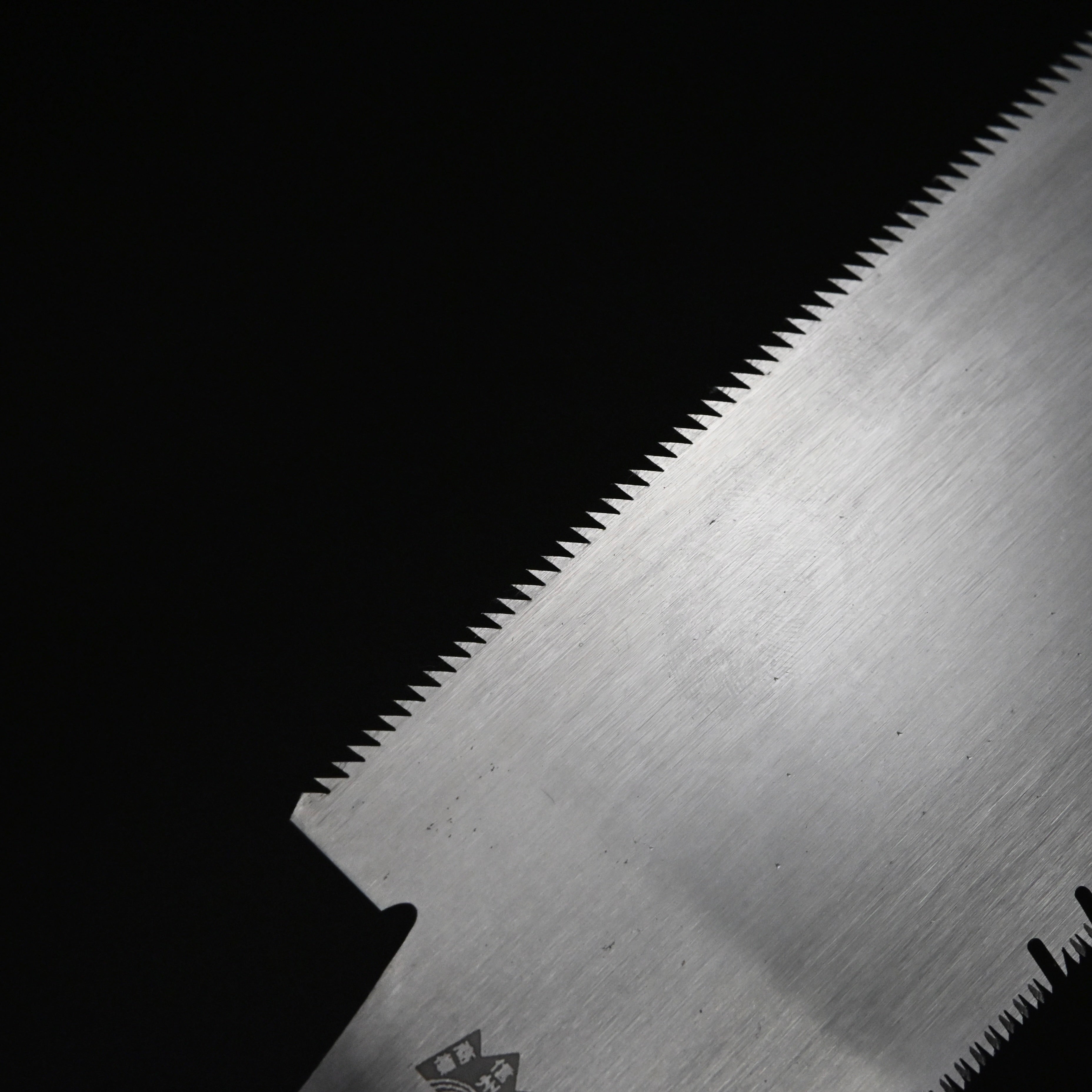 #219 Nagakatsu Double Edge Saw Eddy Type Handles set by Kurashige For Soft Wood 渦巻き柄 両刃鋸 210mm 針葉材用