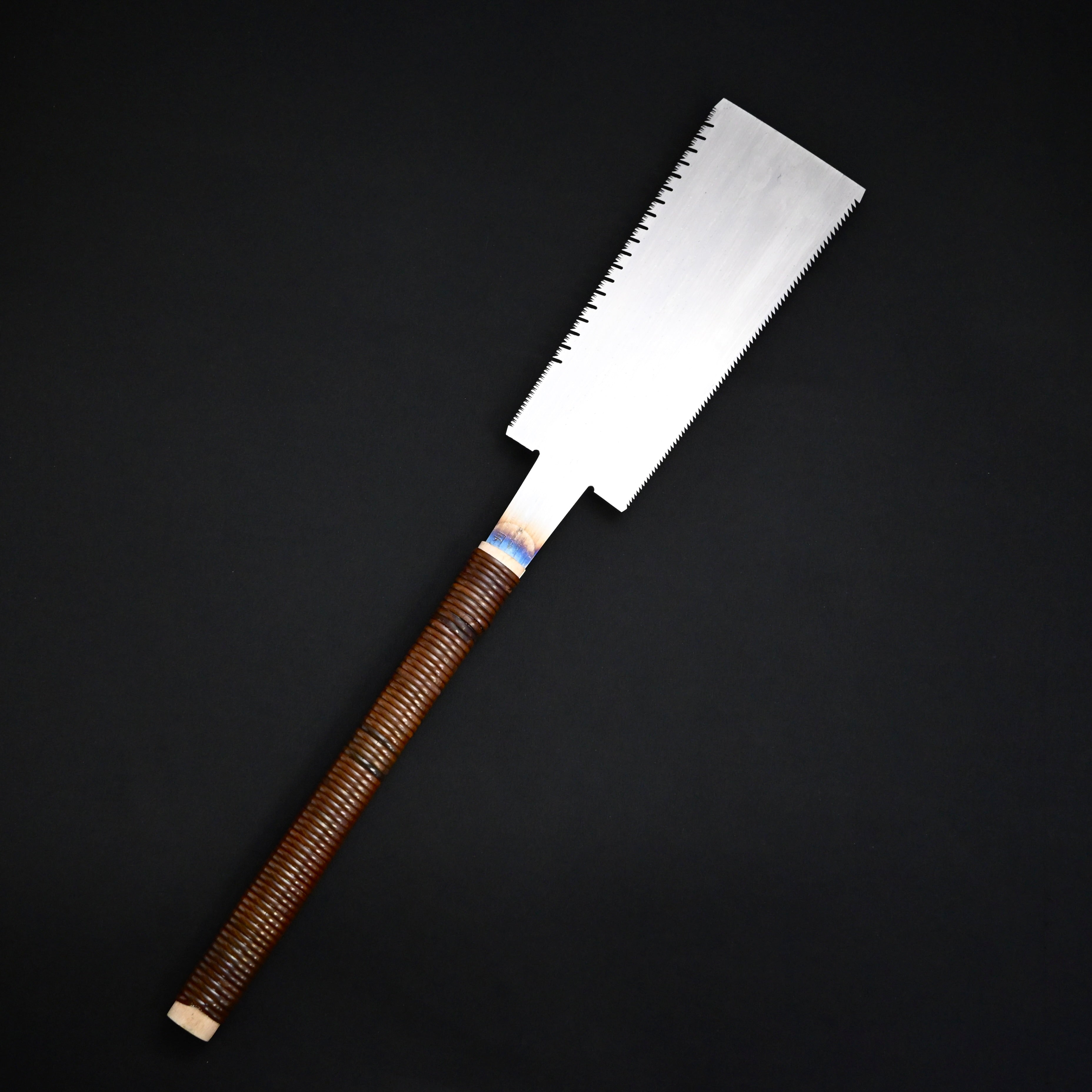 宮野鉄之助作 両刃鋸 240mm 長勝鋸目立 広葉材用 Rare stock Miyano Tetsunosuke Double Edge (Ryoba) Hand Made Saw by Nagakatsu for Hard wood