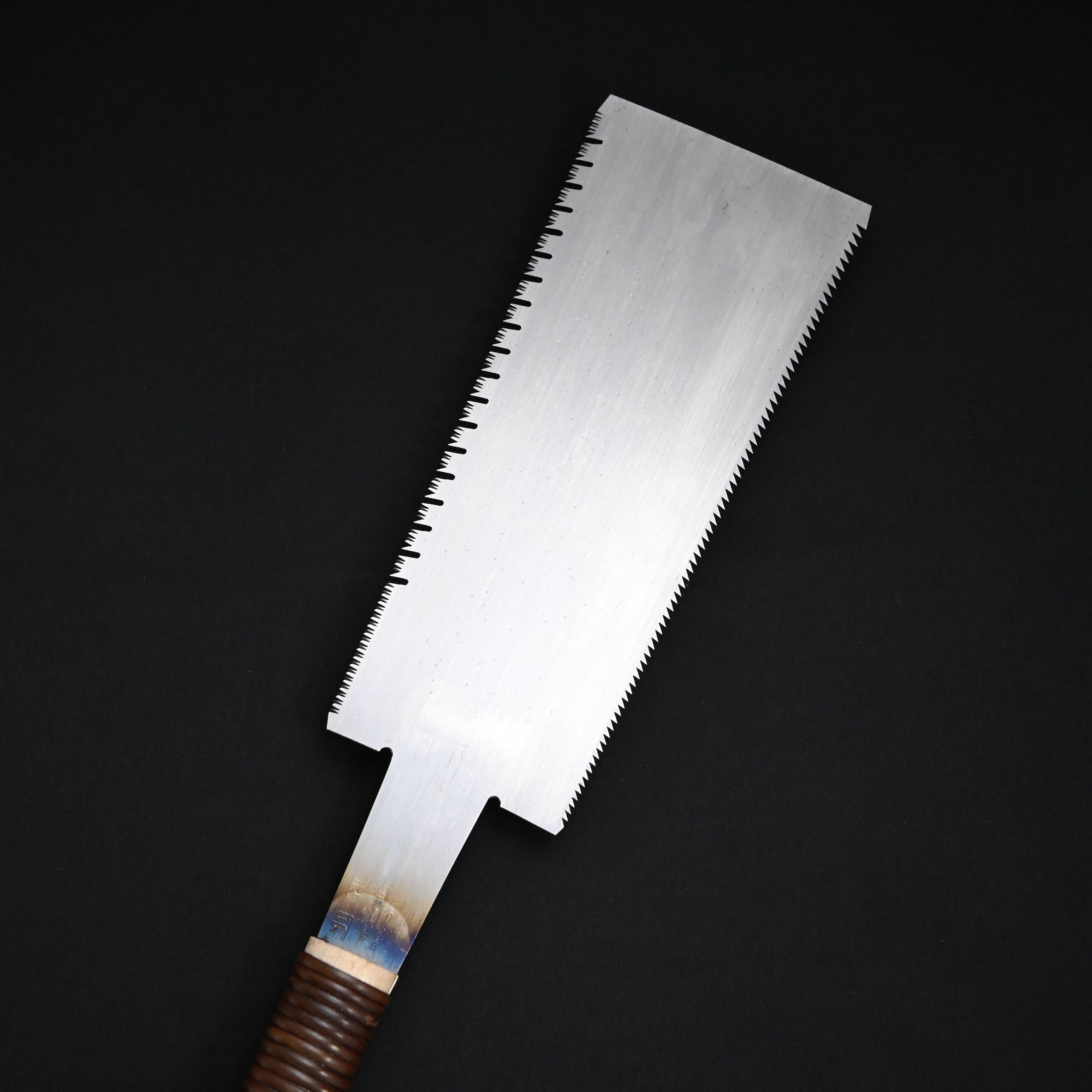 宮野鉄之助作 両刃鋸 240mm 長勝鋸目立 広葉材用 Rare stock Miyano Tetsunosuke Double Edge (Ryoba) Hand Made Saw by Nagakatsu for Hard wood