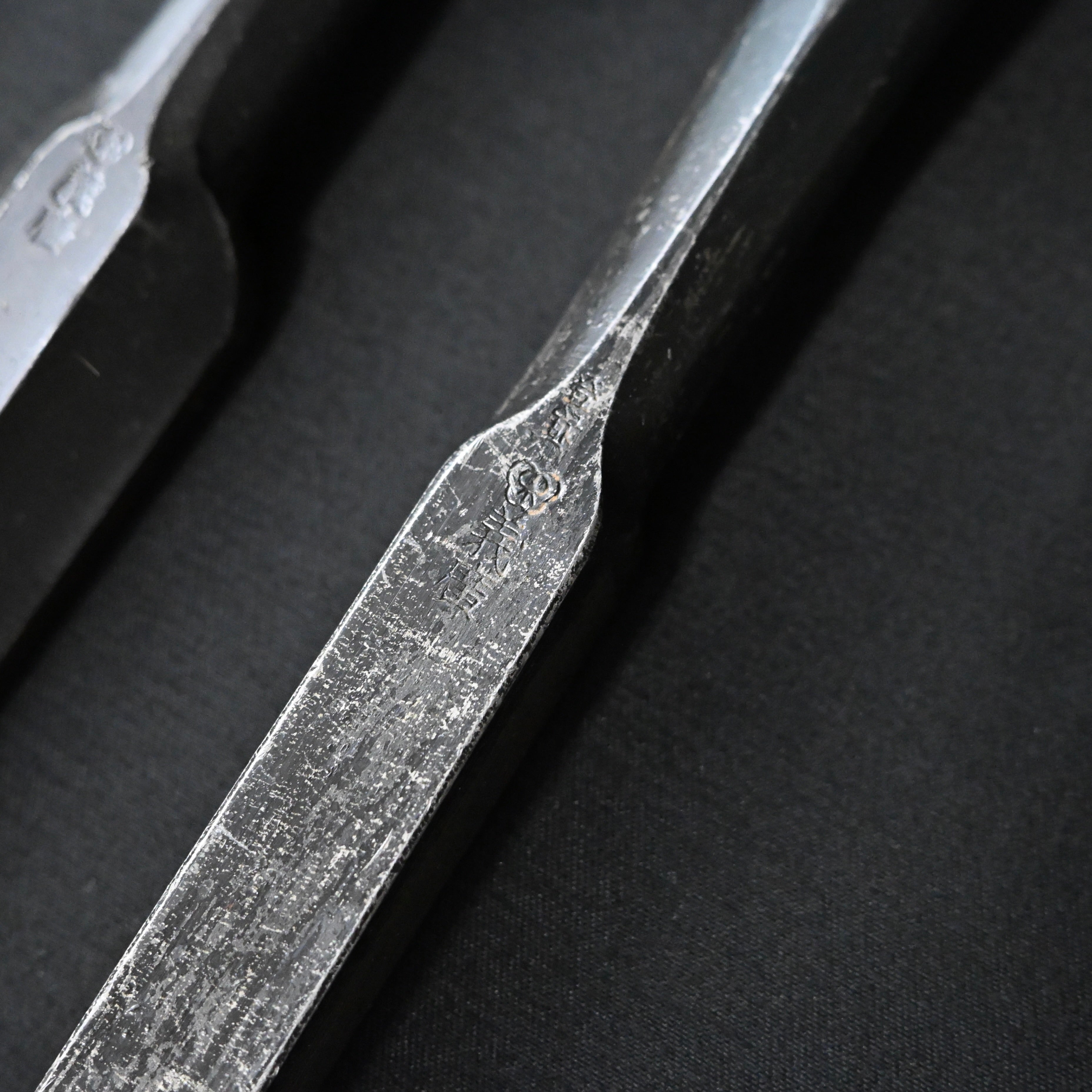 #M196 Mixed Timber chisels set by unknown バラ鑿合わせ 叩き組鑿 5本組 作者不明