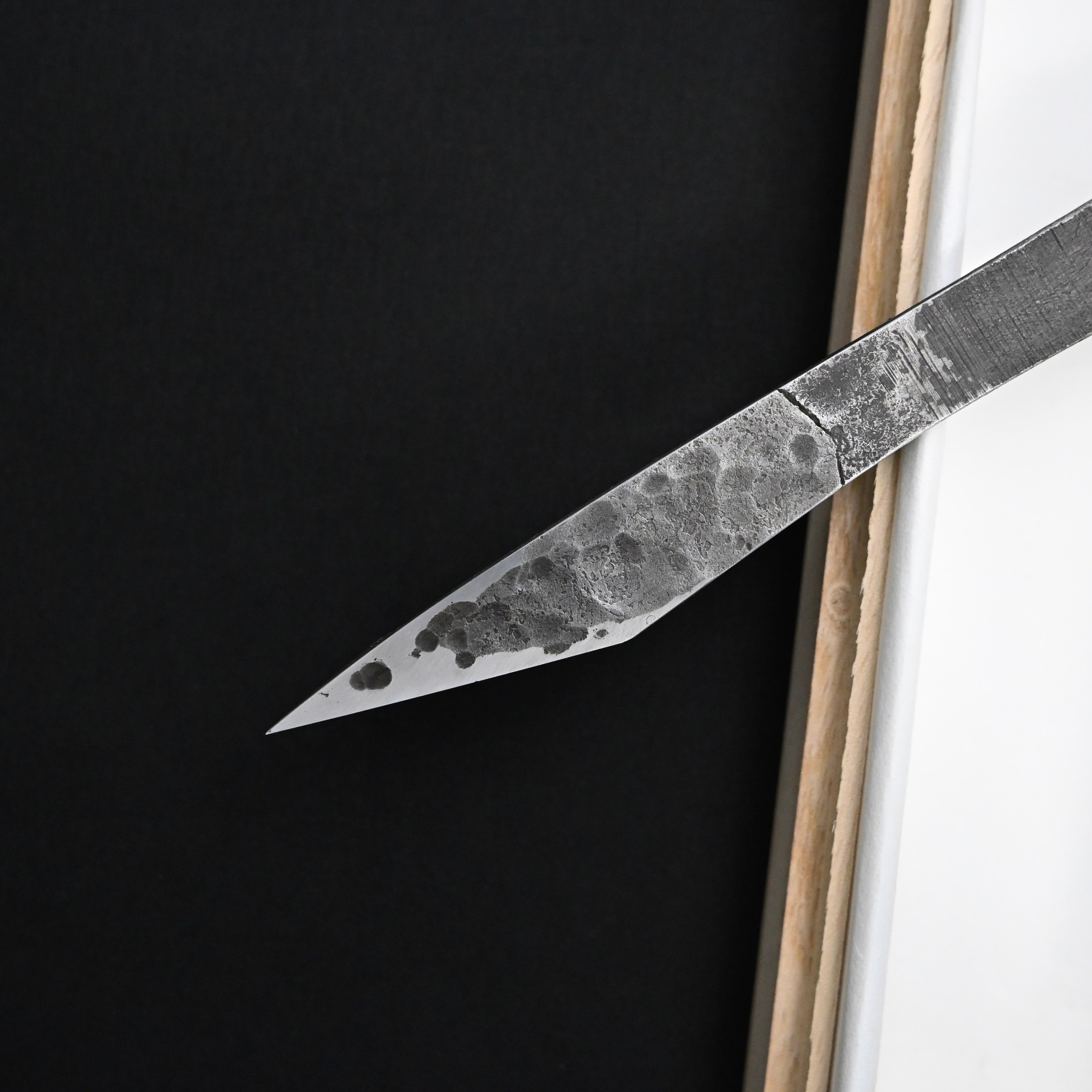 Mizumute Kiridashi Knife Right hand by Sozen Carving 水無定 素全作 切出し小刀 右 18mm