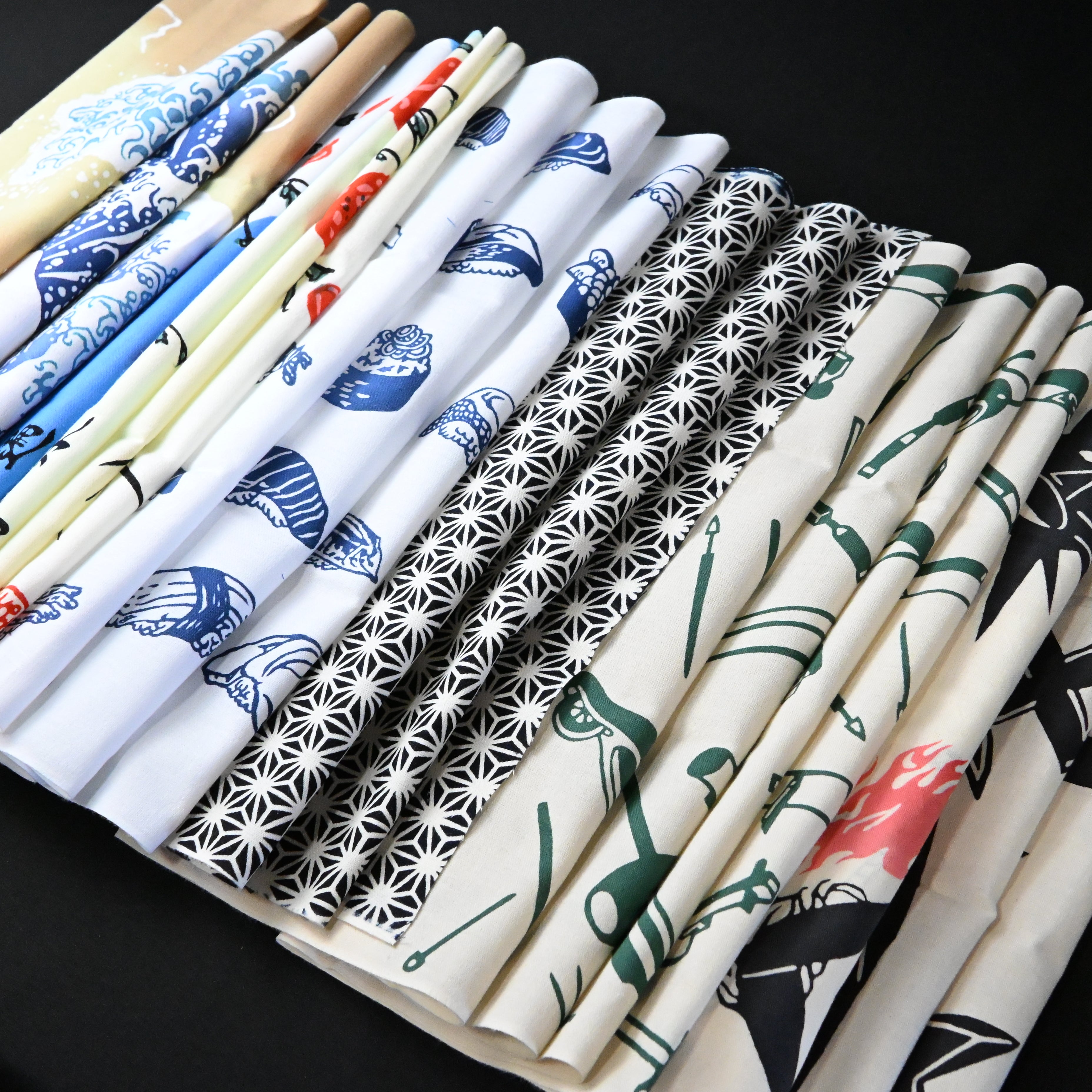 Hand Towel Traditional Japanese Design 100% cotton 手染め手ぬぐい