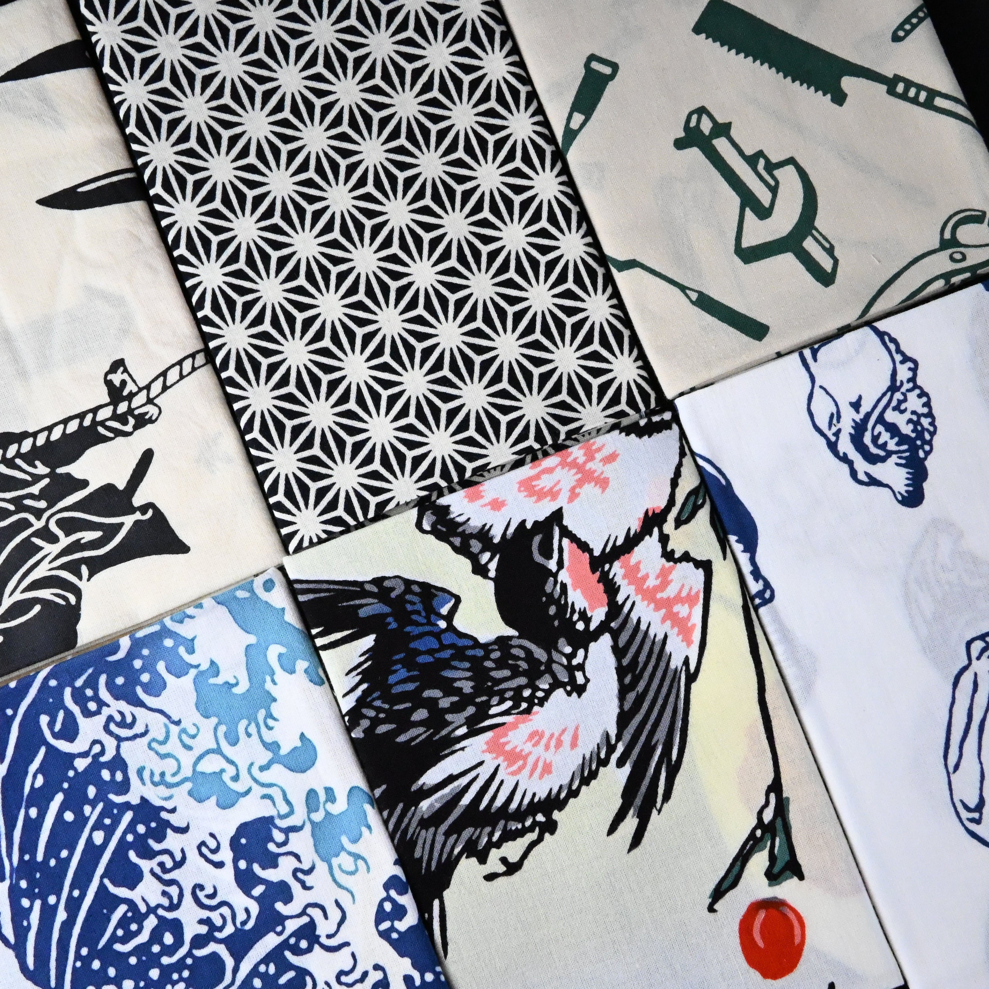 Hand Towel Traditional Japanese Design 100% cotton 手染め手ぬぐい