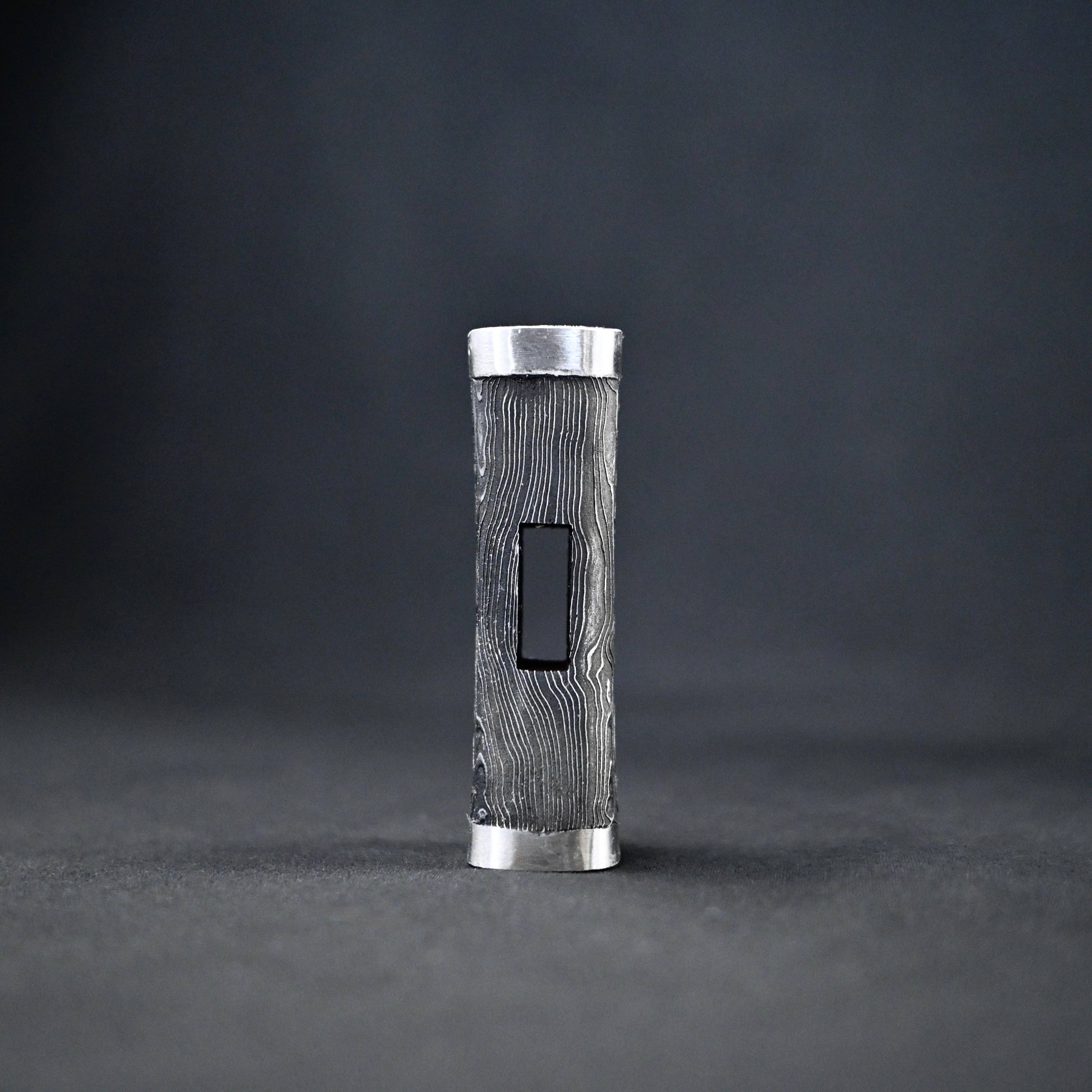 道心斎正行 鋼付四角玄翁 黒木目 80匁 Old stock Masatsura Damascus Hand made Pasting steel Square Hammers