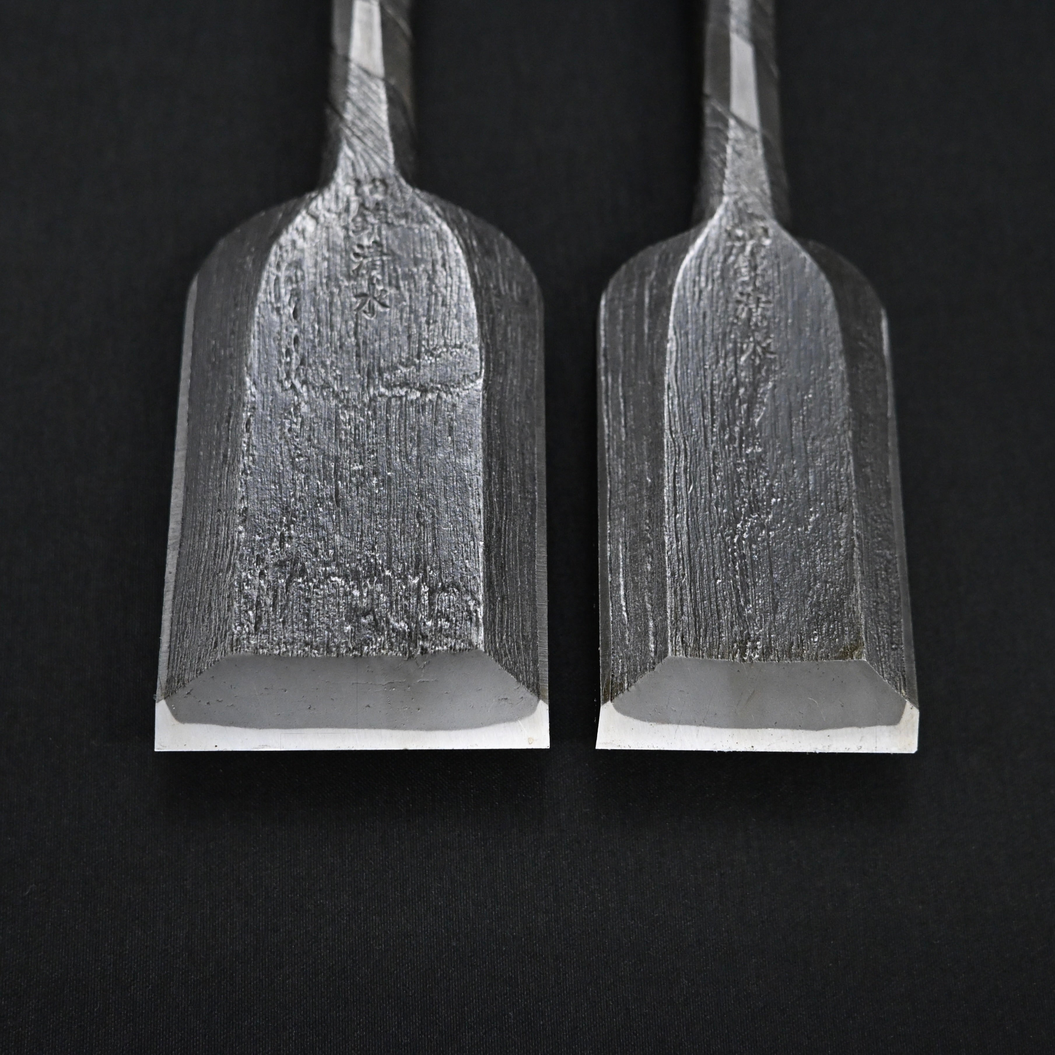 錦清水 木目打捻り 追入組鑿 15本組 Rare stock Nishiki Kiyomi Mokume Bench Chisels 15pc set