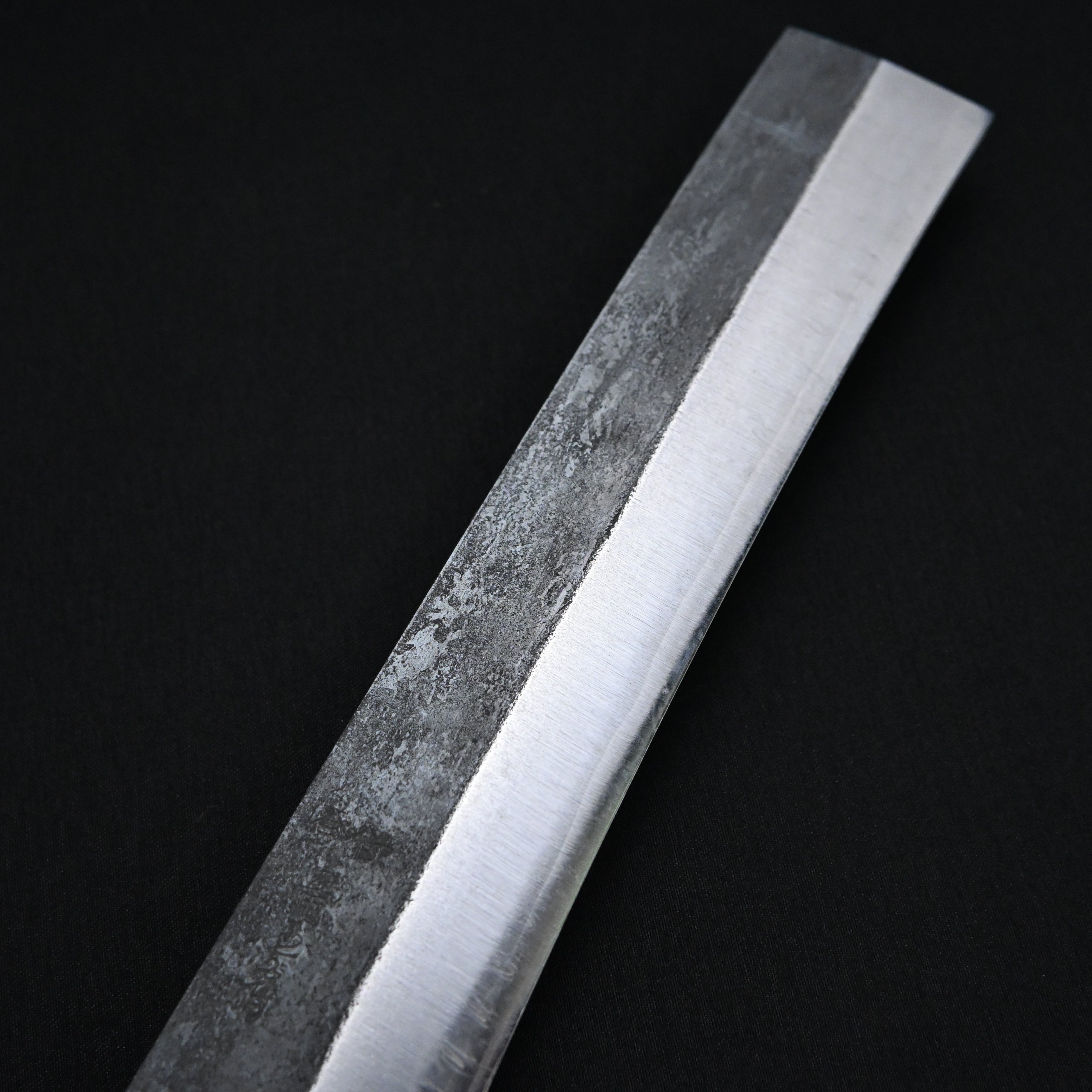 Ryuosai Bamboo Splitting Nata Curved Blade with blade guard 180mm 竜王斎(カーブ刃)竹割鉈 刃あて付