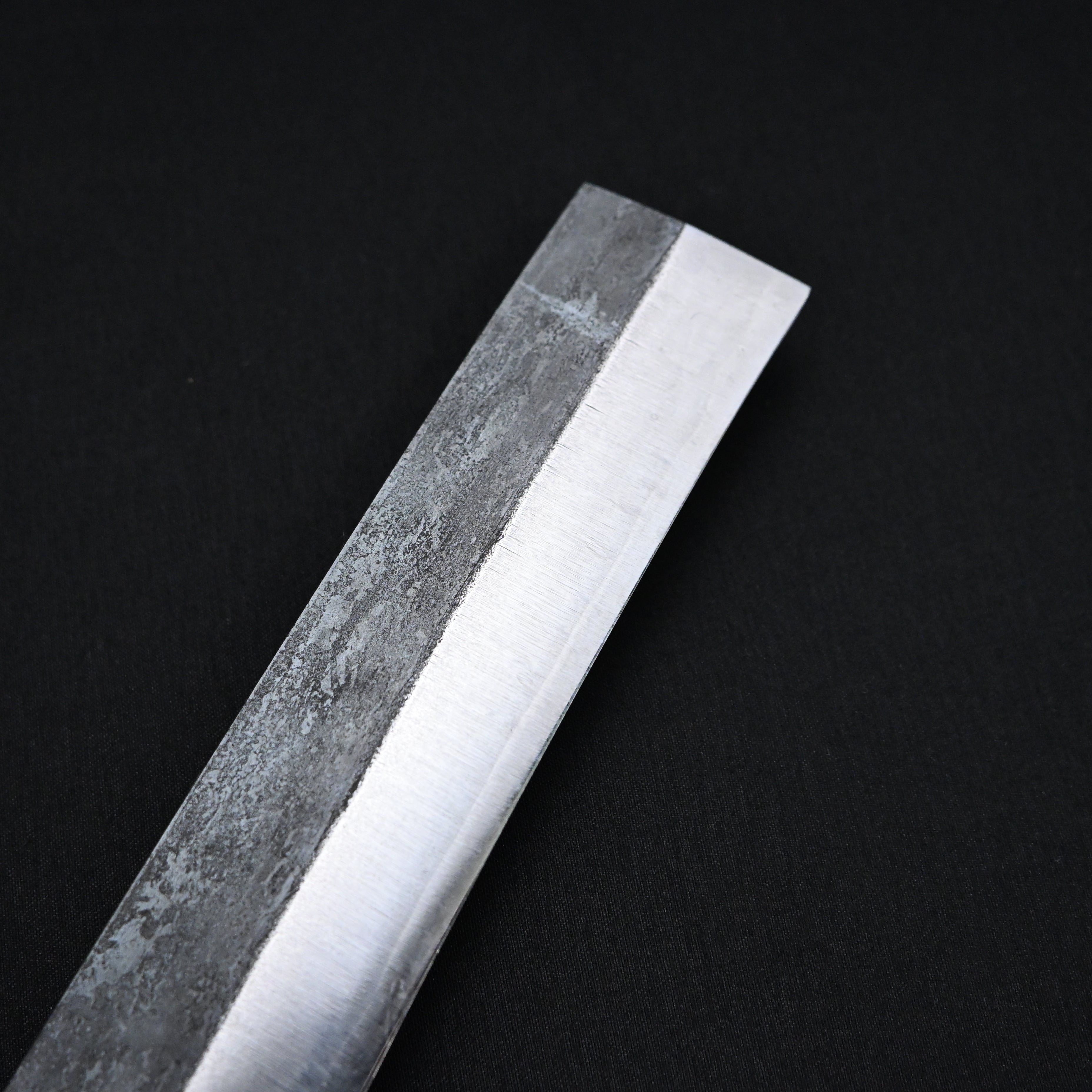 Ryuosai Bamboo Splitting Nata Curved Blade with blade guard 180mm 竜王斎(カーブ刃)竹割鉈 刃あて付