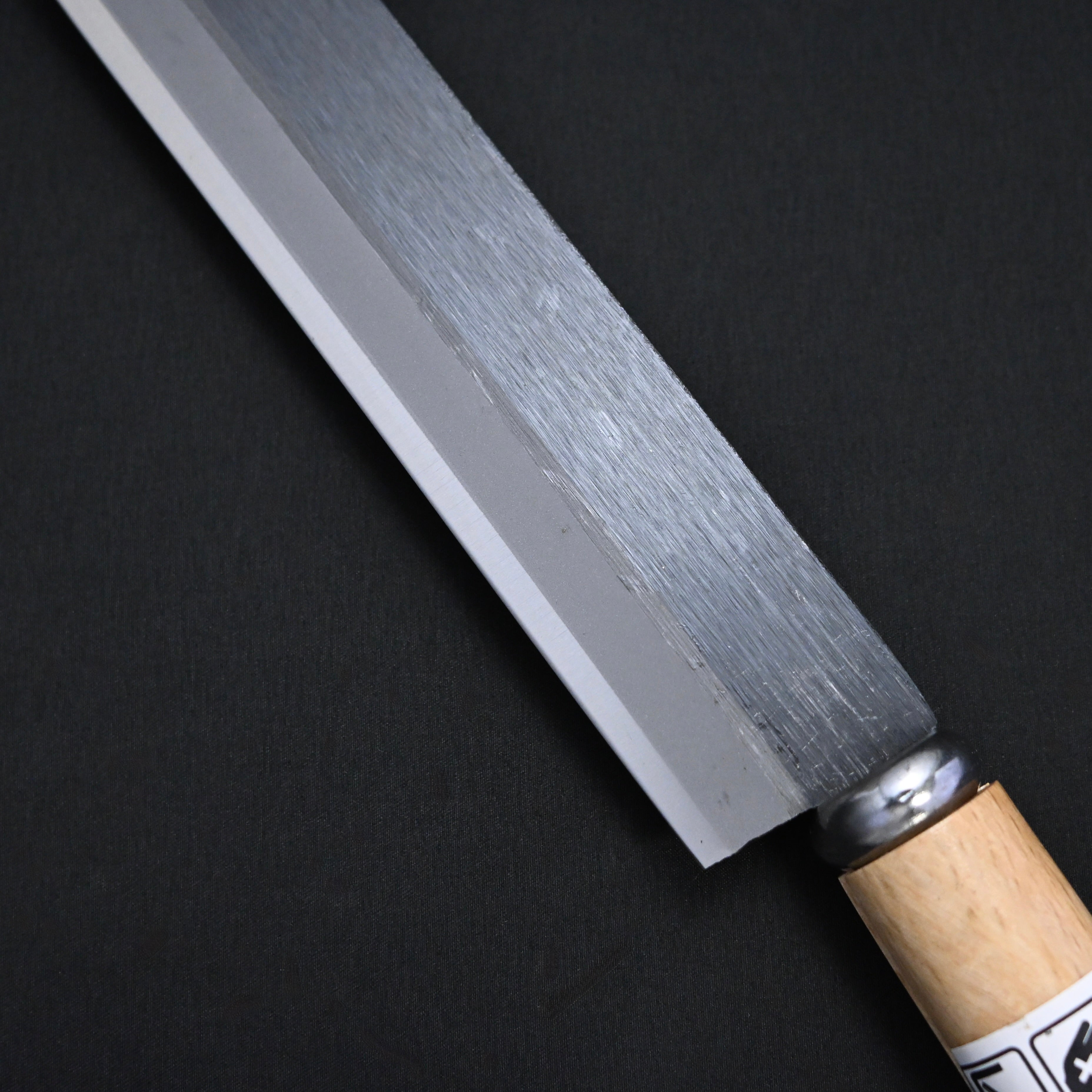 Ryuosai Steel-edged Bamboo Splitting Nata with Wooden Sheath 180mm 竜王斎 鋼付竹割鉈 木鞘入